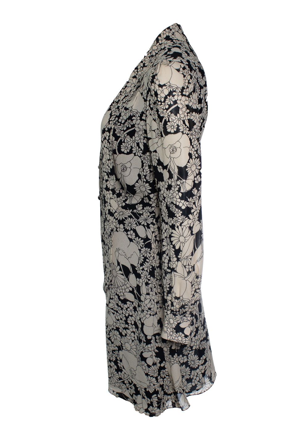 Saint Laurent Paris Saint laurent, floral print dress with buttons Size S / US 4 / IT 40 - 2 Thumbnail