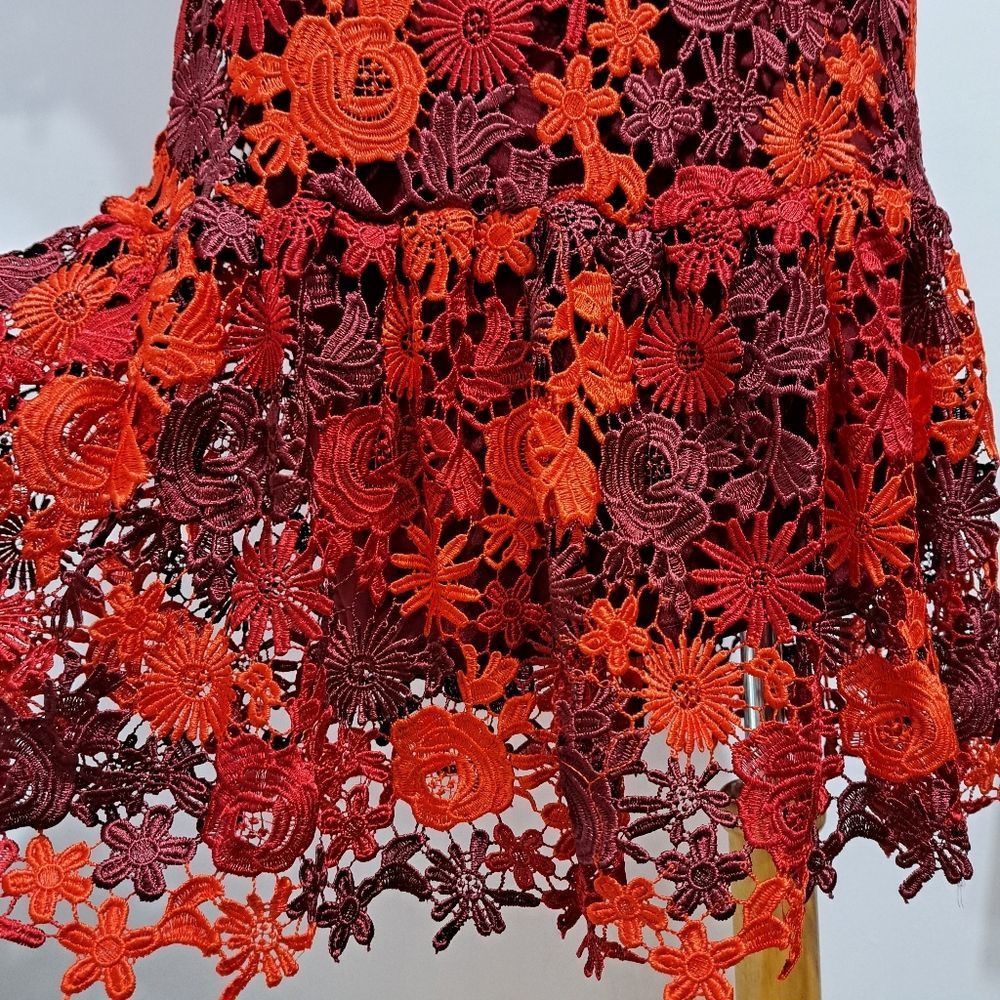 Anthropologie Anthropologie Eva Franco Brigitte Floral Lace Embroidered Cr Size XS / US 0-2 / IT 36-38 - 9 Thumbnail