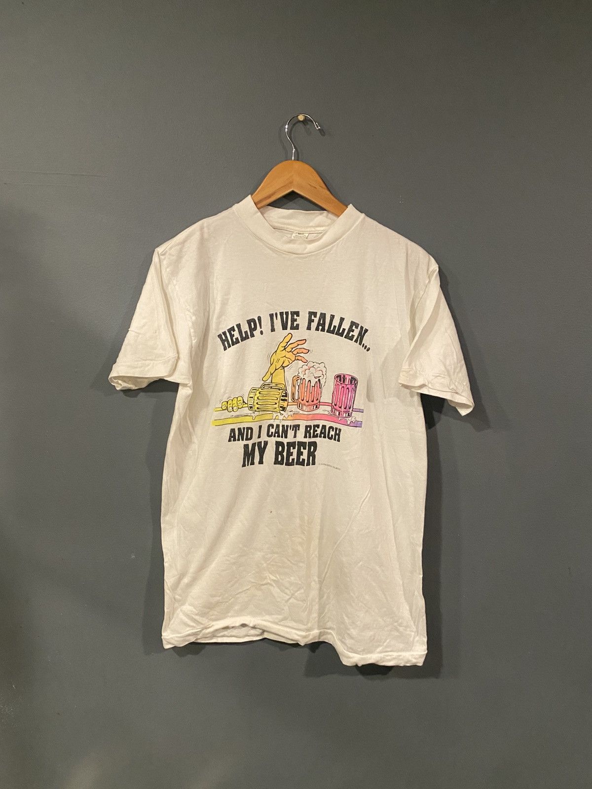 Budweiser Vintage “Ifellandicantreachmybeer” T Shirt Size US XL / EU 56 / 4 - 2 Thumbnail