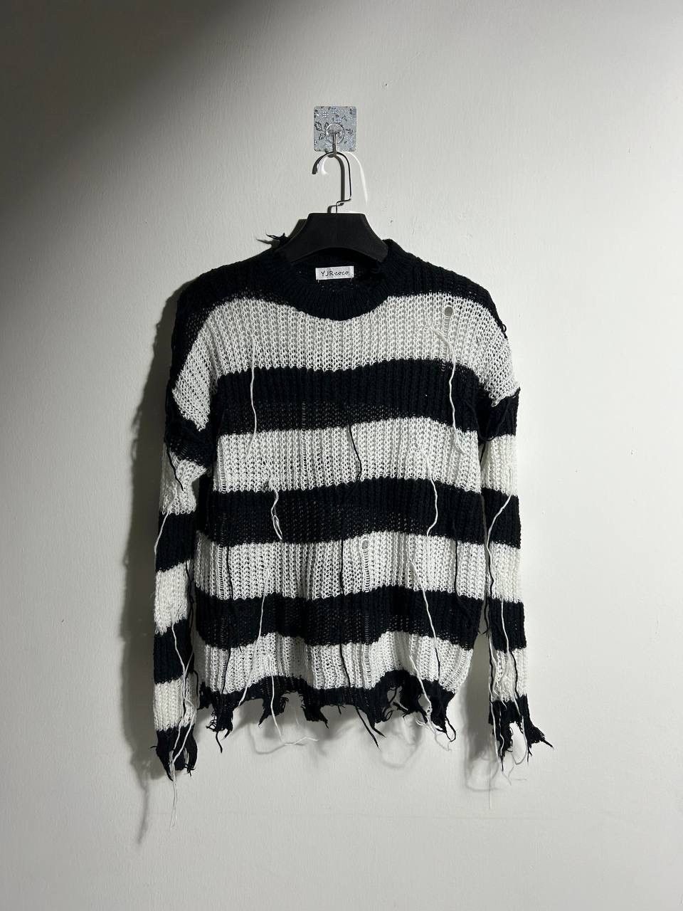 Seditionaries Destroyed Knit Sweater Grunge IfSixWasNine Balenciaga Style Size US M / EU 48-50 / 2 - 1 Thumbnail