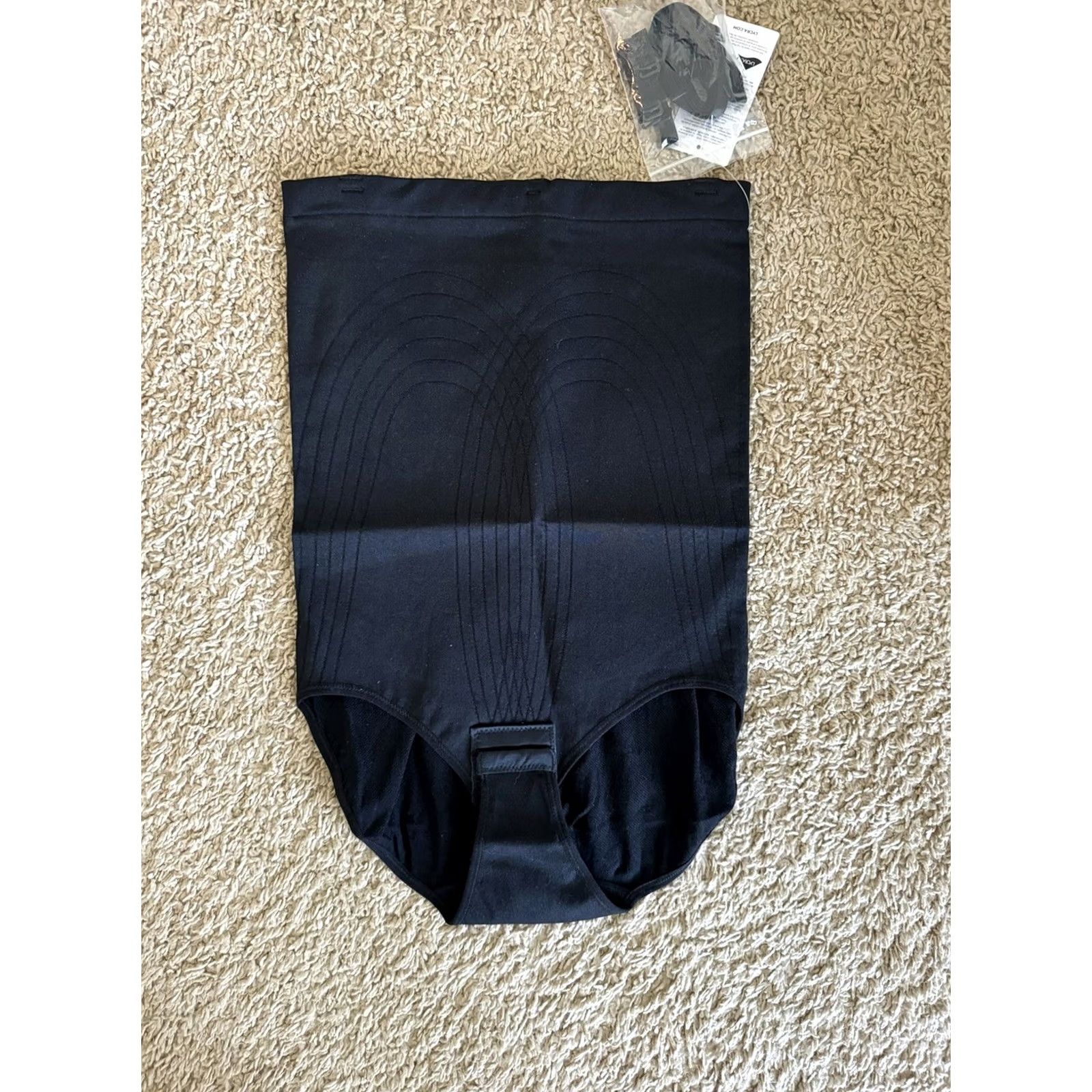 Vintage Lycra Shapewear 3XL Black NWT Seamless Plus Size Women Shaping Bottom High Waist Size ONE SIZE - 2 Thumbnail