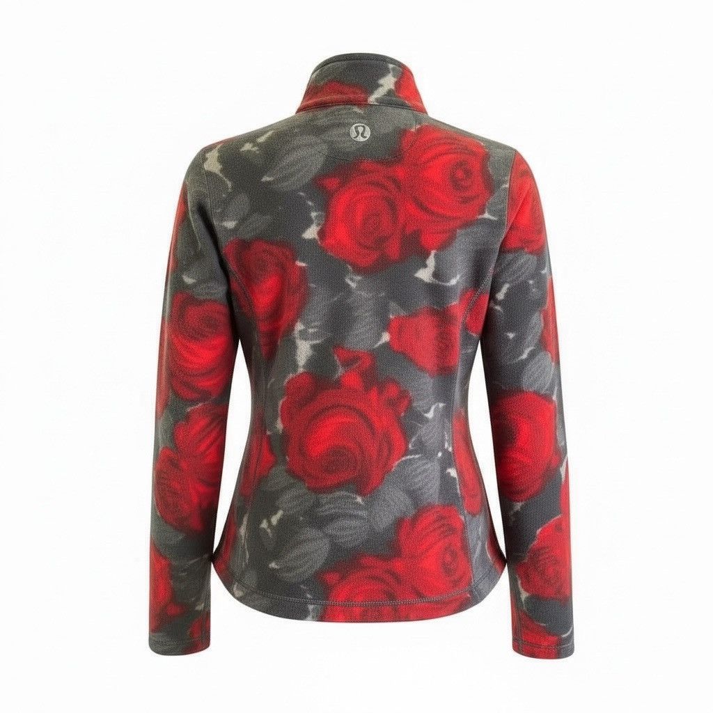 Lululemon Lululemon Vintage Floral Red - Gray Rose Print Jacket Sz.6 Size S / US 4 / IT 40 - 7 Thumbnail