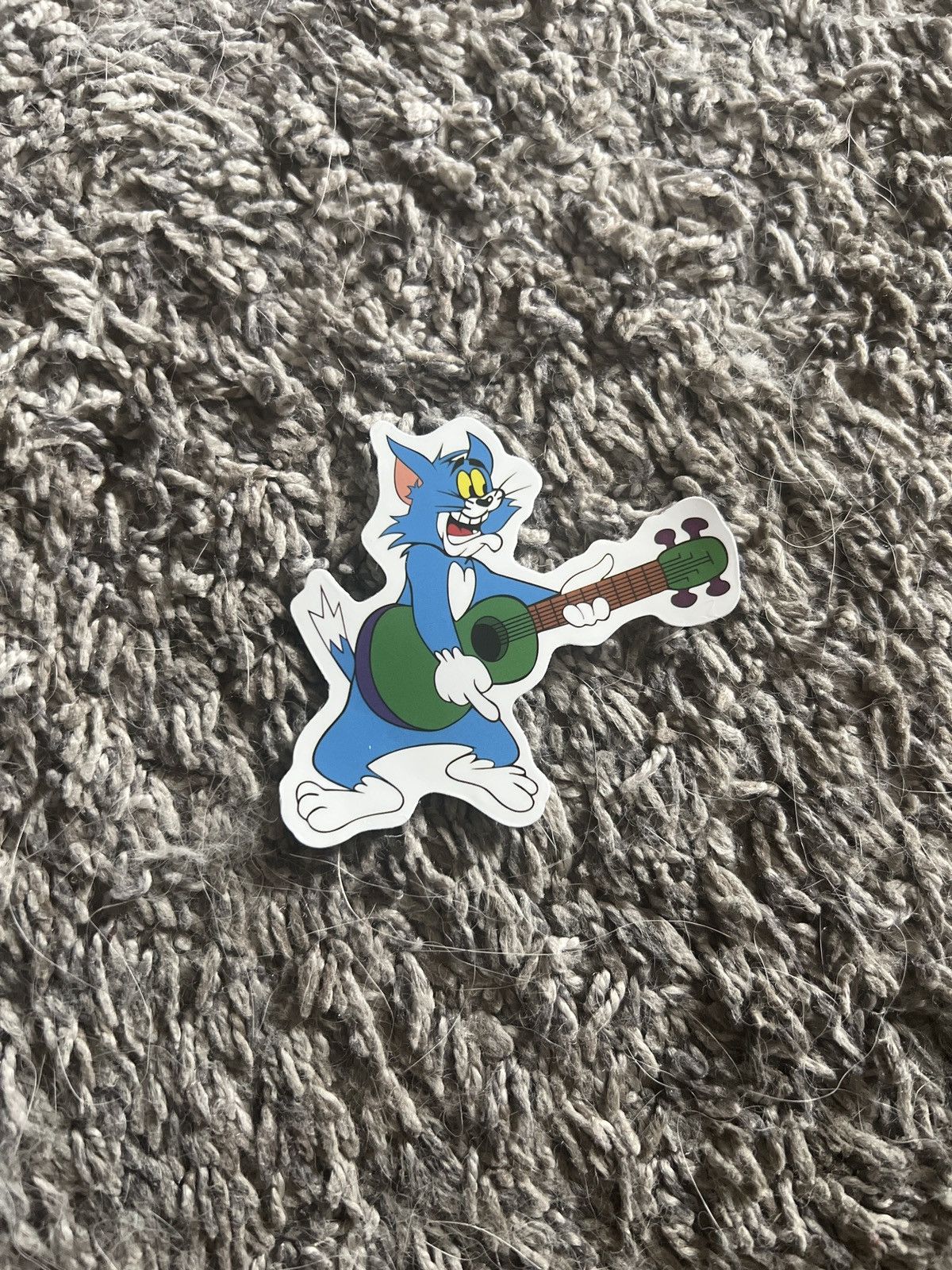 Hypebeast Tom And Jerry Tom Cat Playing Guitar Sticker Size ONE SIZE - 1 Thumbnail