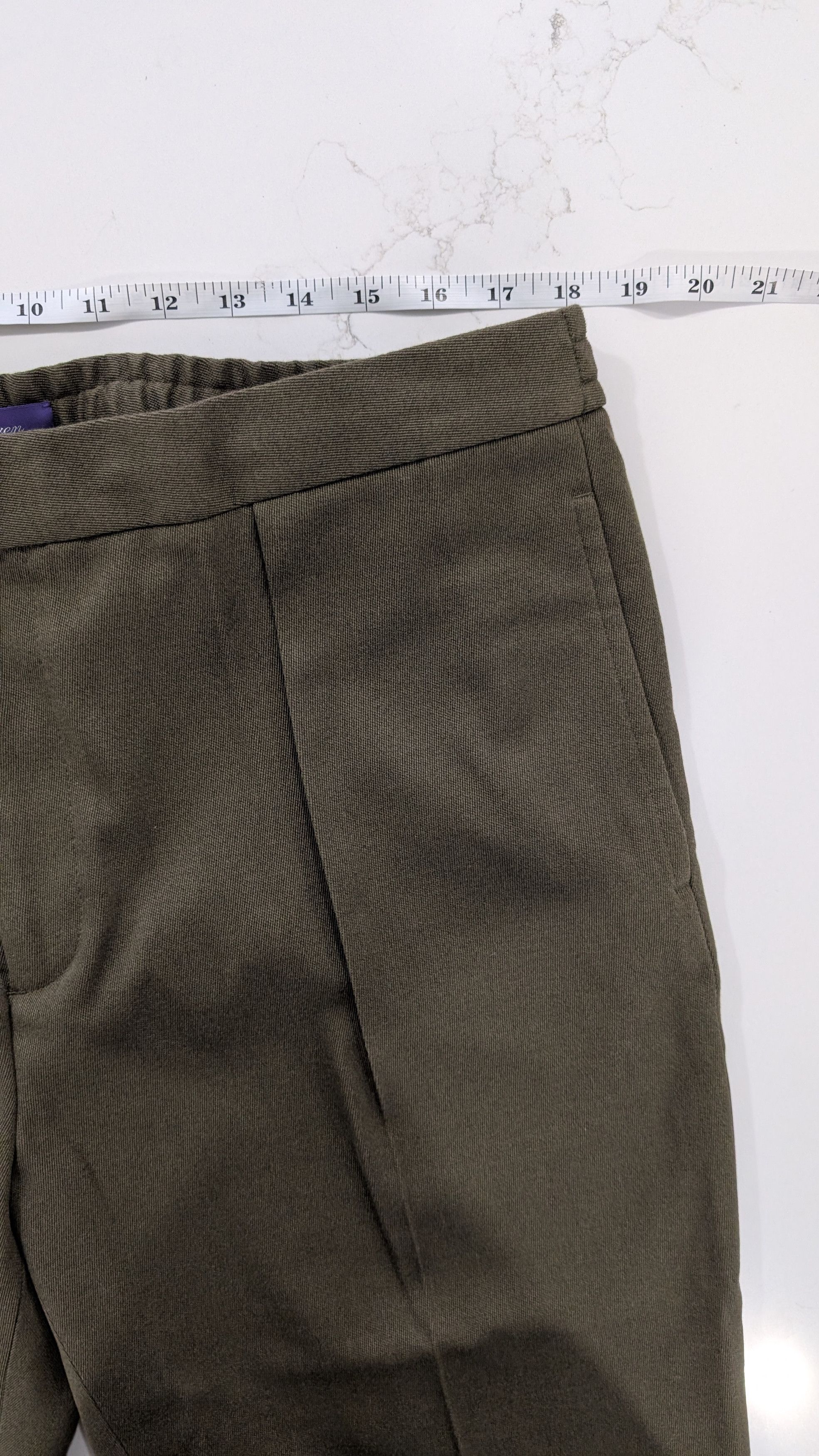 Ralph Lauren Purple Label Ralph Lauren Purple Label Davis Dress Trousers 38 Olive Size US 38 / EU 54 - 18 Thumbnail
