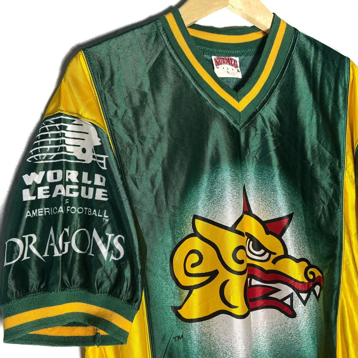 NFL Vintage 90s NFL X NUTMEG dragons barcelona Size US L / EU 52-54 / 3 - 3 Thumbnail