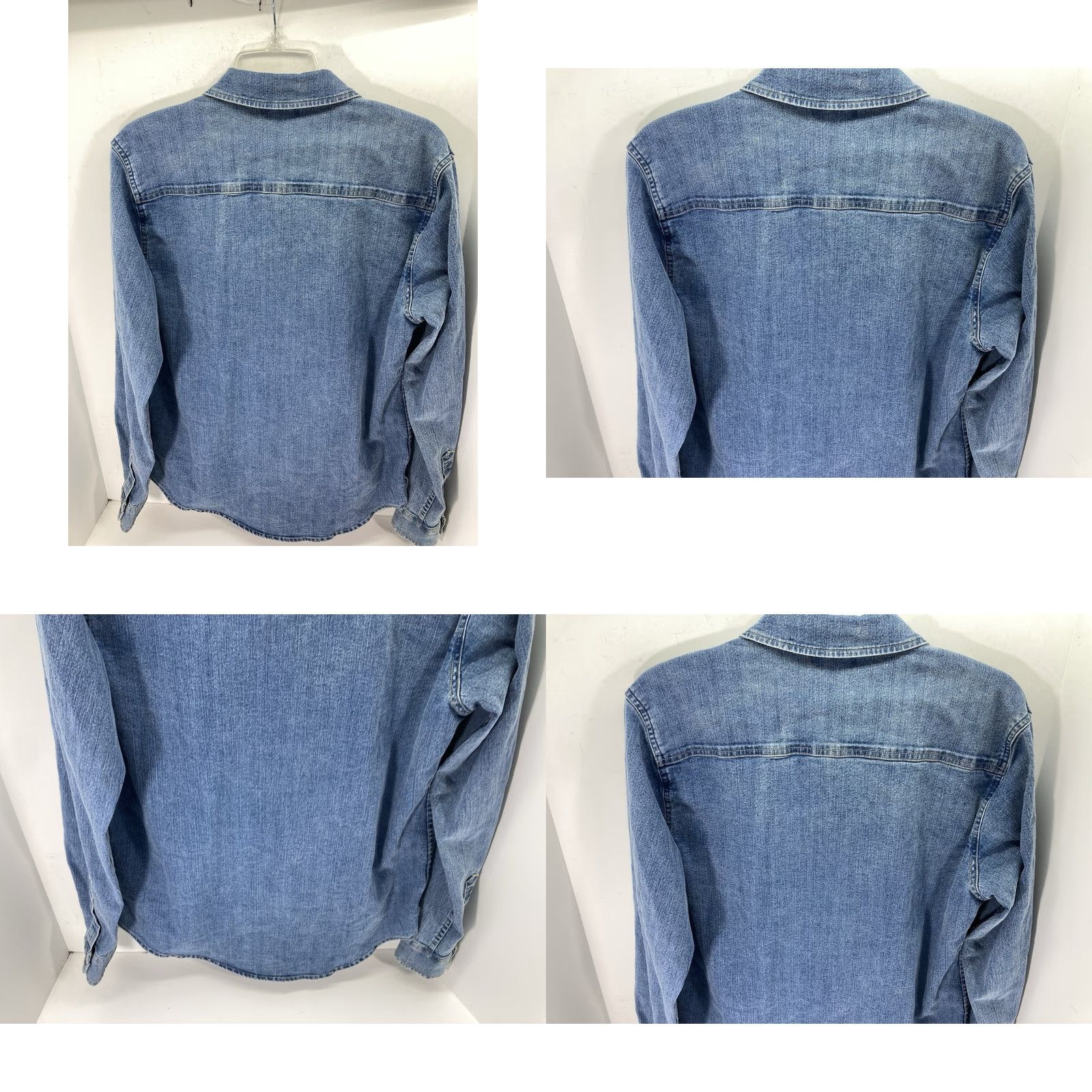 Frye Frye Denim Shirt Men Size Small Blue Button Long Sleeve Stretch Medium Wash NWT Shirt Size US S / EU 44-46 / 1 - 8 Thumbnail