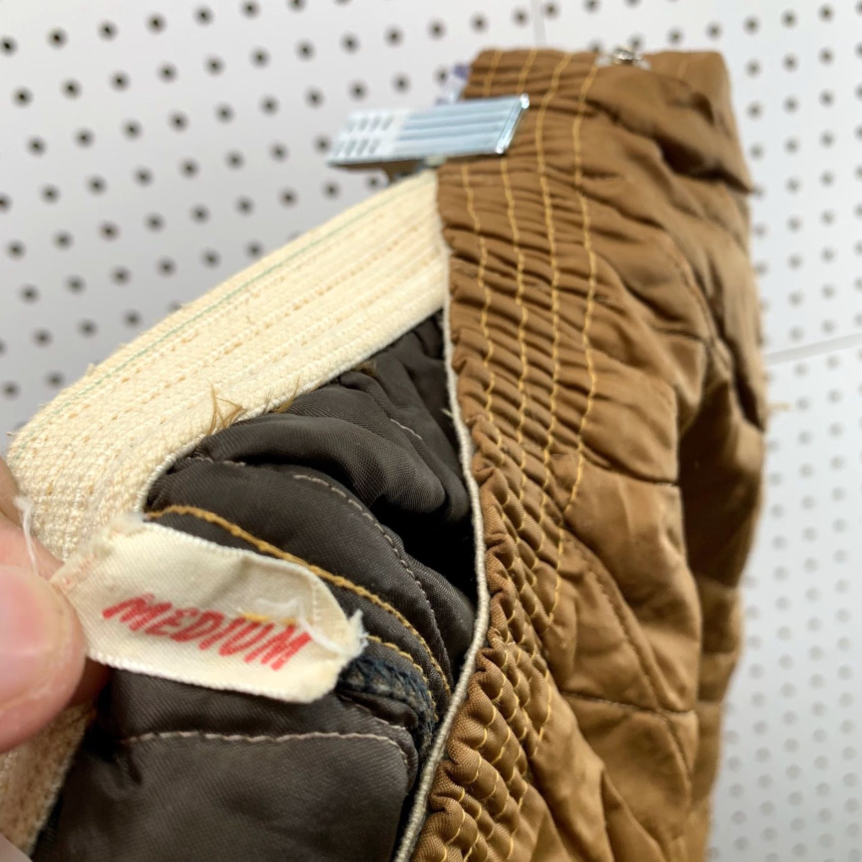Vintage VINTAGE Quilted Insulated Hunting Pants Mens Medium Brown Outdoor Hunt 34X28 Size US 33 - 5 Thumbnail