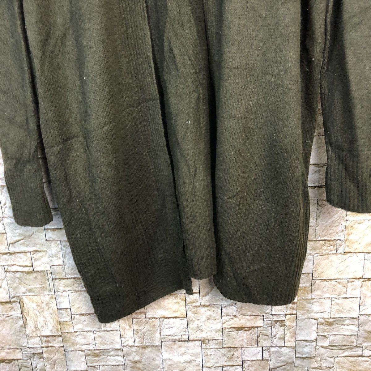 Homespun Knitwear × Uniqlo Uniqlo japan style Dark Green long Cardigan Knitwear #A656 Size M / US 6-8 / IT 42-44 - 6 Thumbnail