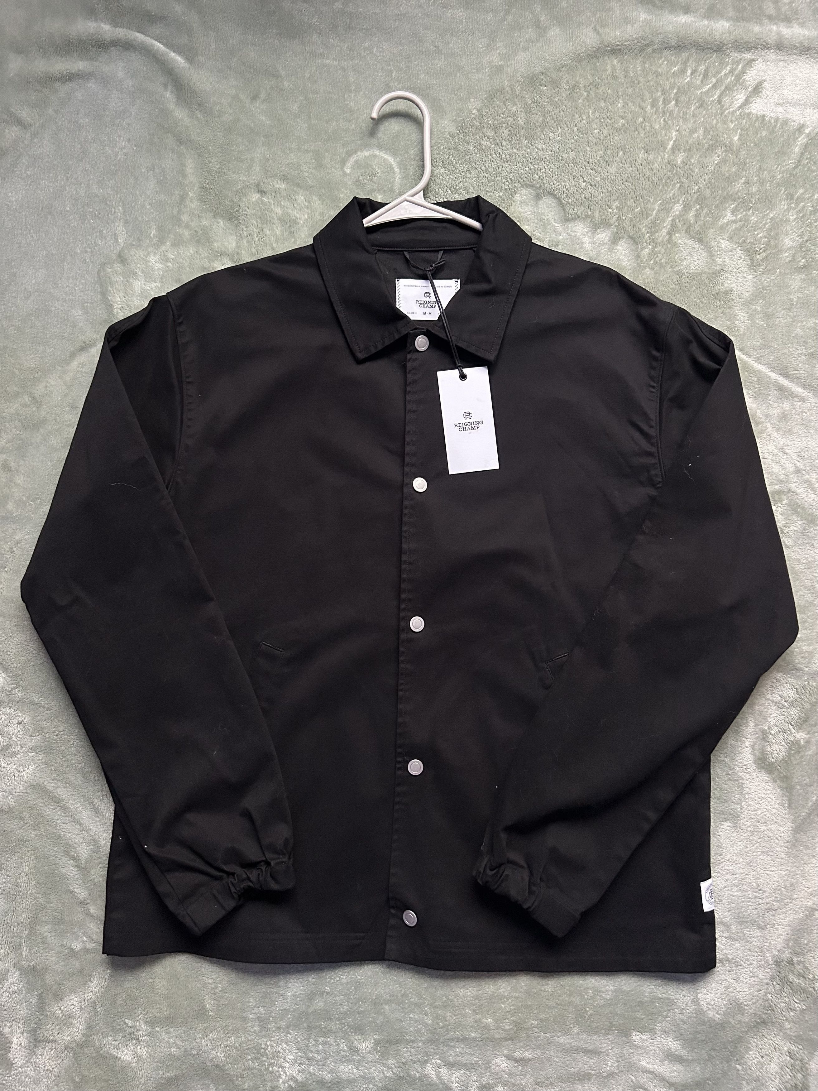 Reigning Champ Reigning Champ Ripstop Coach Jacket Black -Size M NWT Size US M / EU 48-50 / 2 - 1 Thumbnail