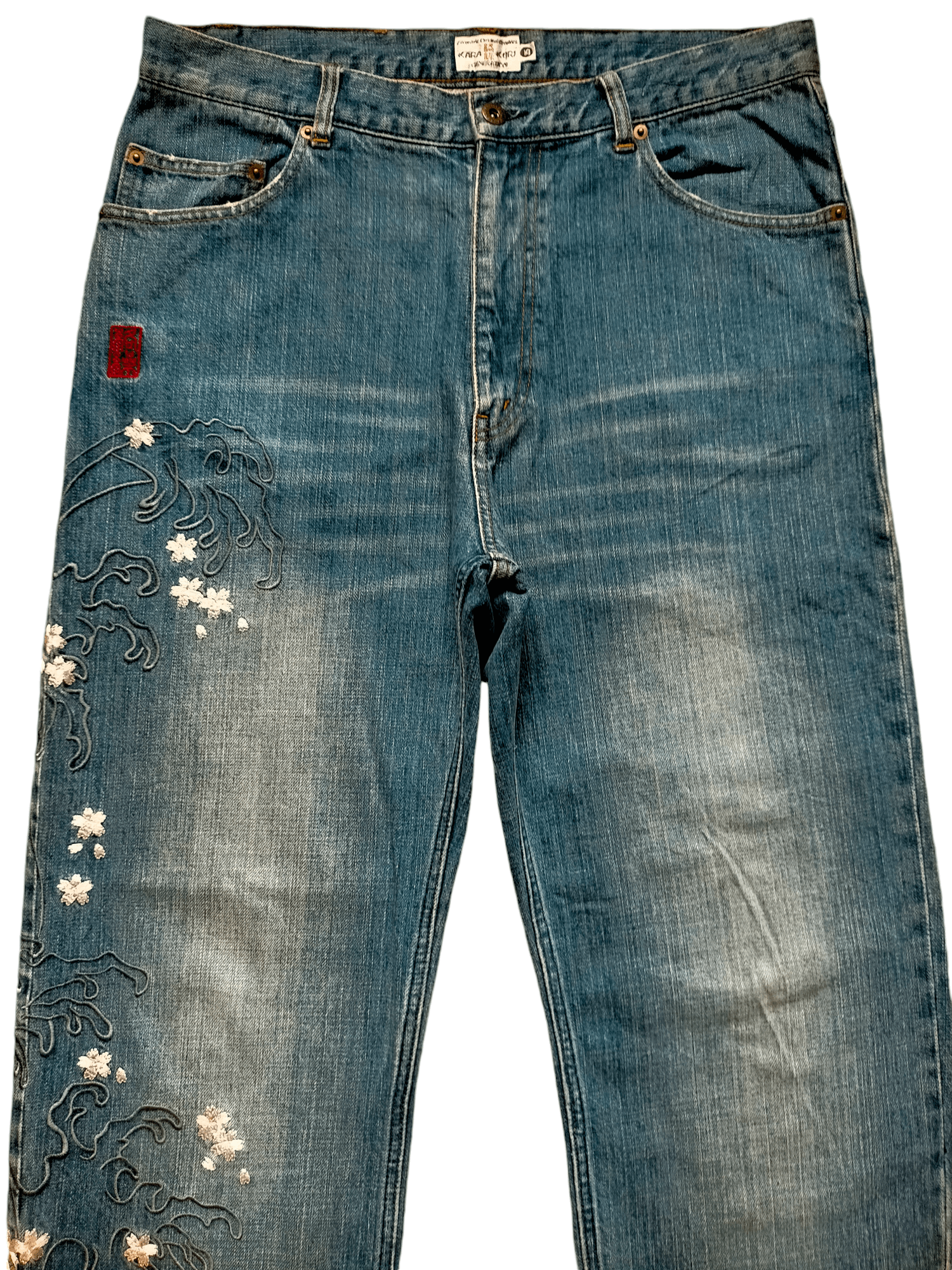 If Six Was Nine Karakuri Generation Multipocket Embroiderd Denim Pants Size US 34 / EU 50 - 11 Thumbnail