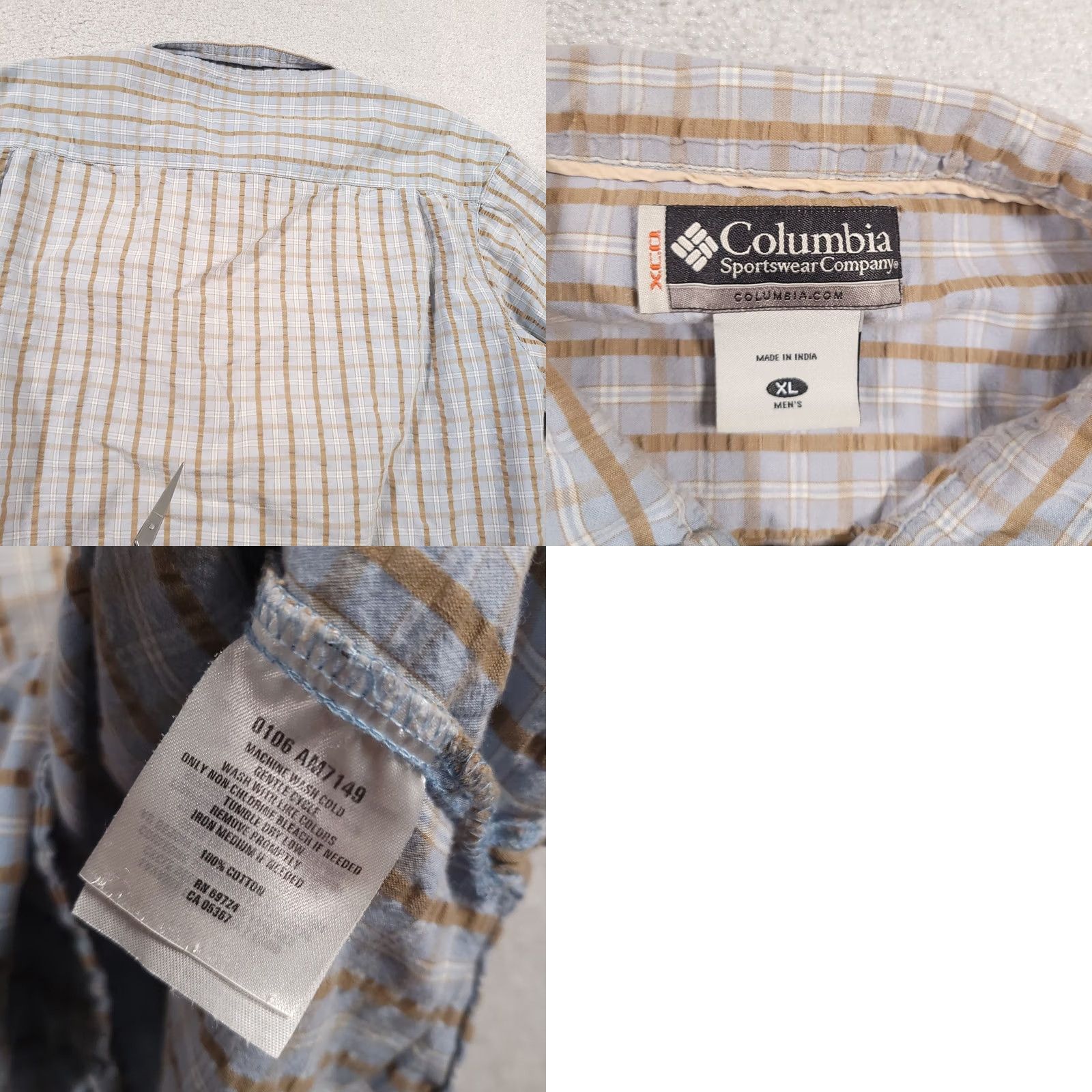 Vintage Columbia XCO Shirt Mens XL Short Sleeve Button Up Fishing Grunge Outdoor Shirt Size US XL / EU 56 / 4 - 9 Thumbnail