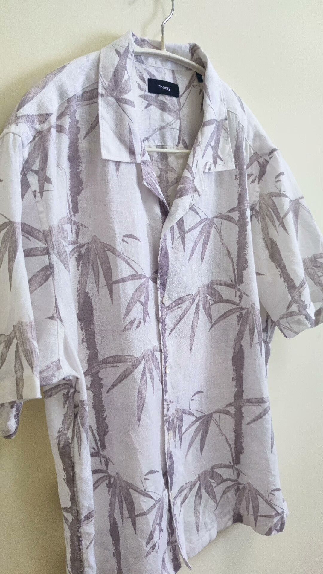 Theory Theory Men's Linen Short Sleeve Shirt Size US L / EU 52-54 / 3 - 1 Thumbnail