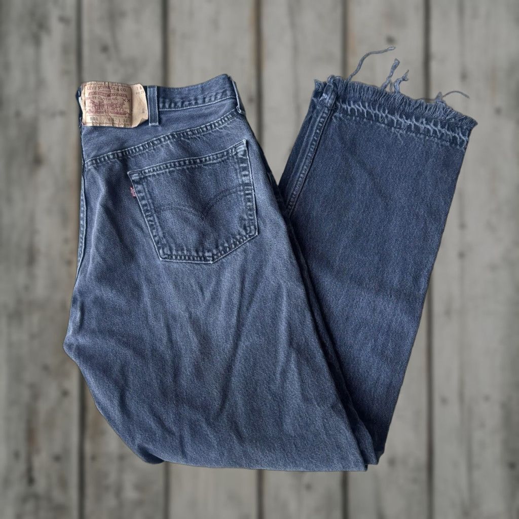 VINTAGE Levi's 501 Black Jeans Size 38x34 USA Made Regular Fit Mens