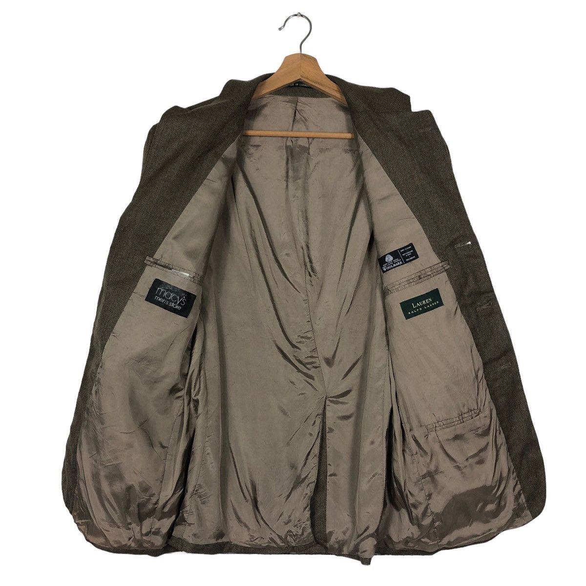 Ralph Lauren 🔥Herringbone Wool Double Breast Coats Ralph Lauren Size US M / EU 48-50 / 2 - 10 Thumbnail