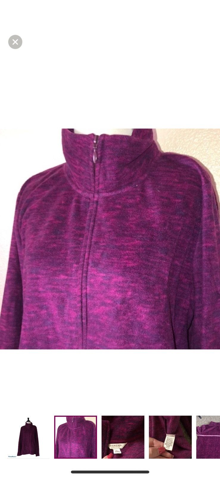 Sonoma Sonoma XL fleece zip up jacket Size XL / US 12-14 / IT 48-50 - 2 Thumbnail