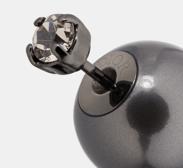 Dior o1w1db10424 Size: OS Dior Tribales Earrings in Black/Metal Size ONE SIZE - 2 Thumbnail