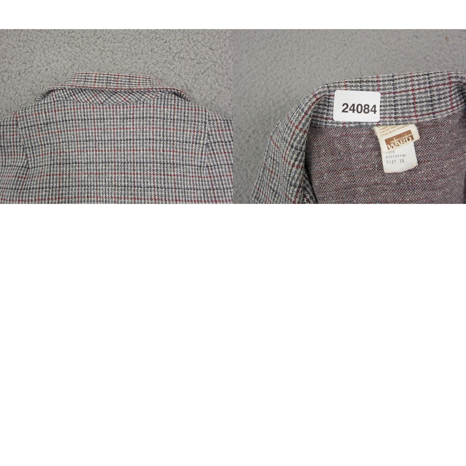 Vintage VINTAGE Montgomery Ward Blazer Jacket Womens 14 Plaid Red Black Gray 50s 60s Size XL / US 12-14 / IT 48-50 - 9 Thumbnail