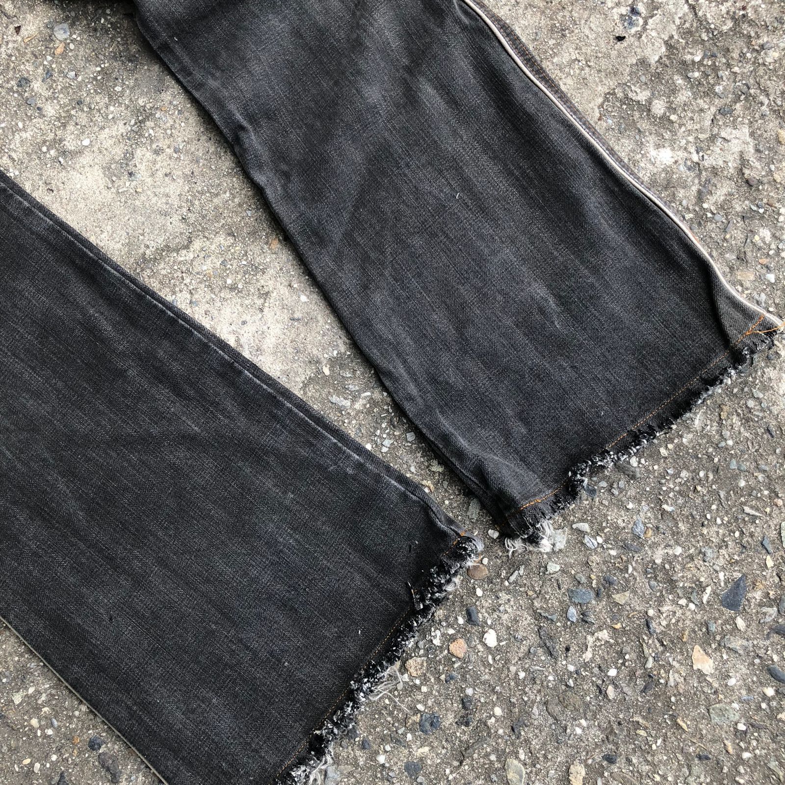 If Six Was Nine Morgan Homme Striped Flared Jeans Size US 31 - 3 Thumbnail