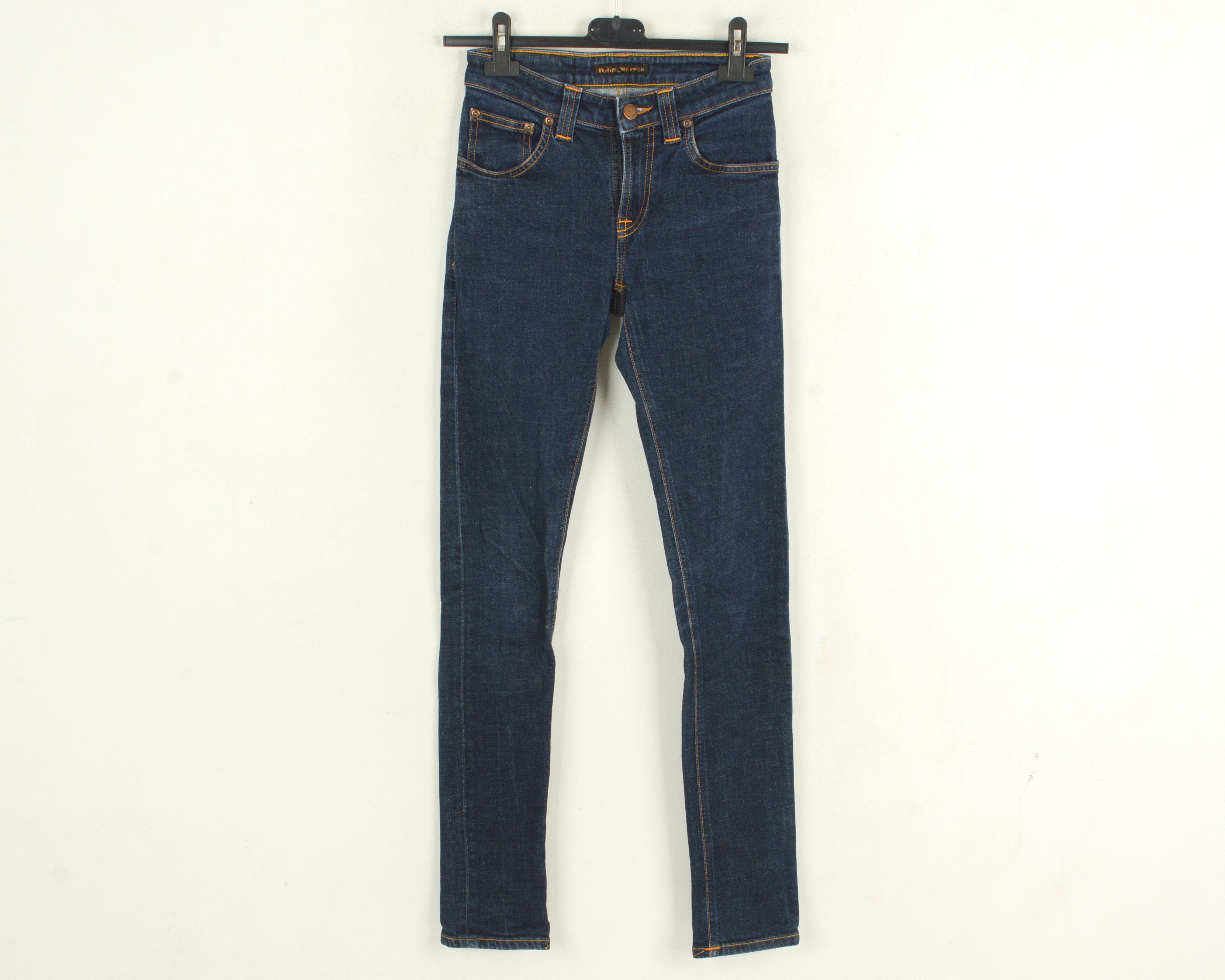 Nudie Jeans Skinny Lin W25 L32 Denim Jeans Pants Slim Fit Trousers Size 25" / US 0 / IT 36 - 1 Thumbnail