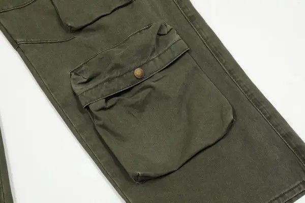 VIBE Cargo Pants Streetwear Multi Pocket Straight Baggy Size US 33 - 6 Thumbnail
