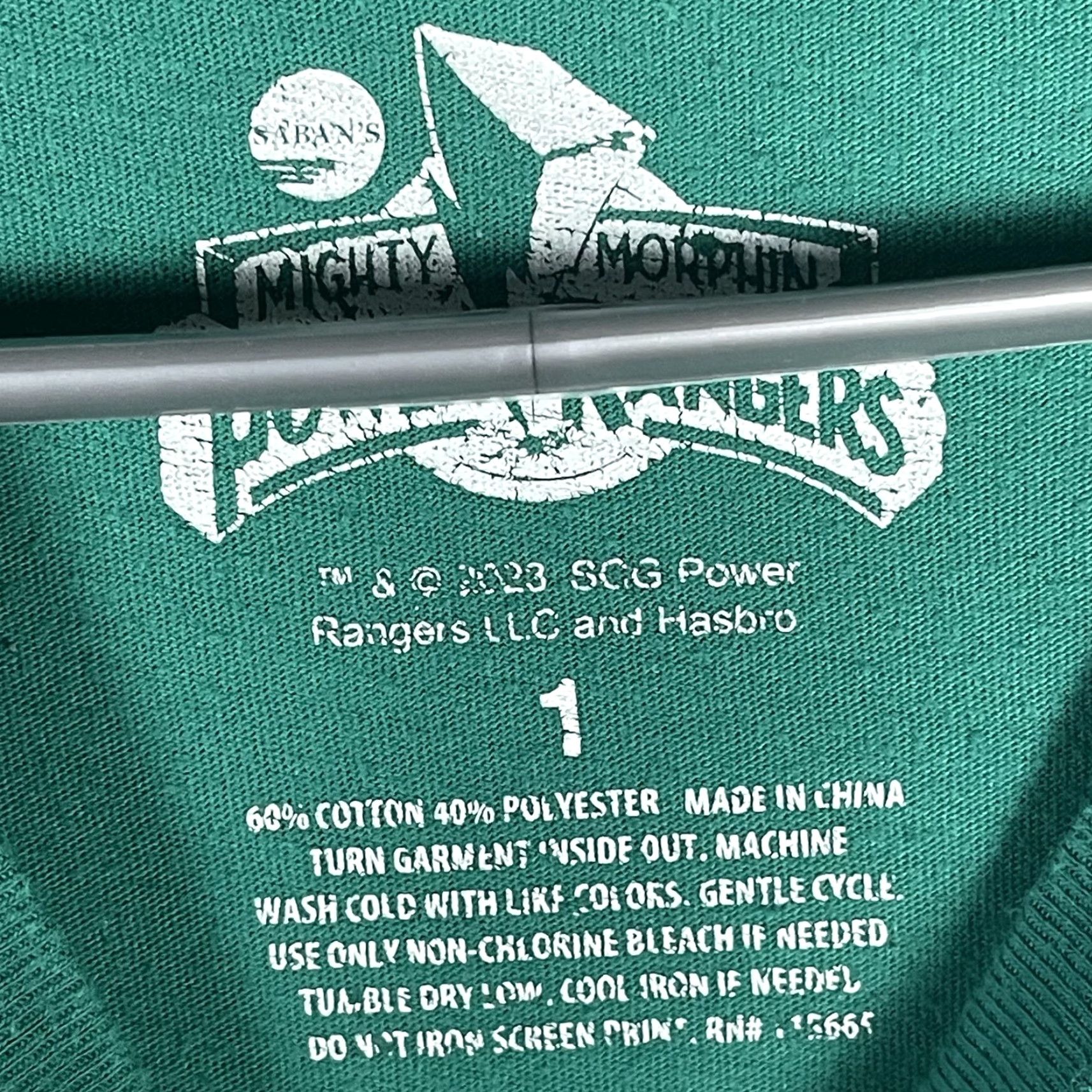 Etro Mighty Morphin Power Rangers Shirt Mens Large Green Graphic Tee TV Show Retro 2023 Size US L / EU 52-54 / 3 - 4 Thumbnail