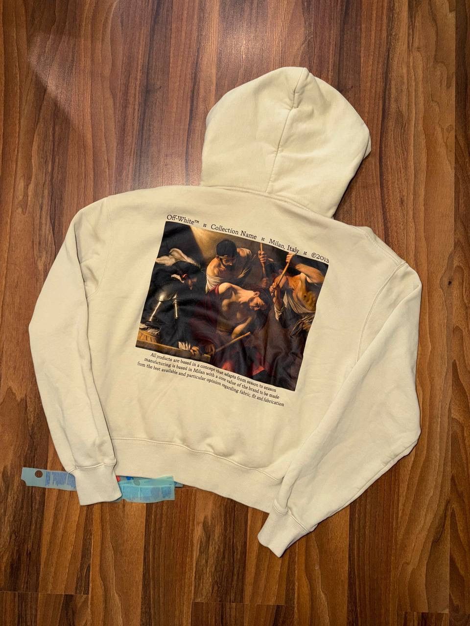 Off-White OFF WHITE BEIGE CARAVAGGIO HOODIE Size US S / EU 44-46 / 1 - 2 Thumbnail