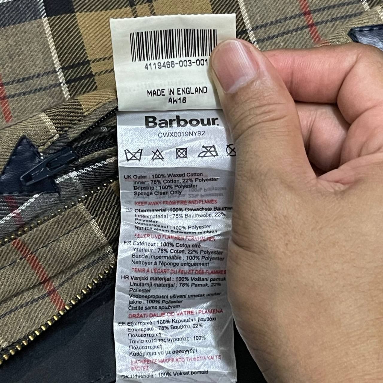 Barbour Barbour Ashby Waxed Jacket in Navy Size US S / EU 44-46 / 1 - 11 Thumbnail