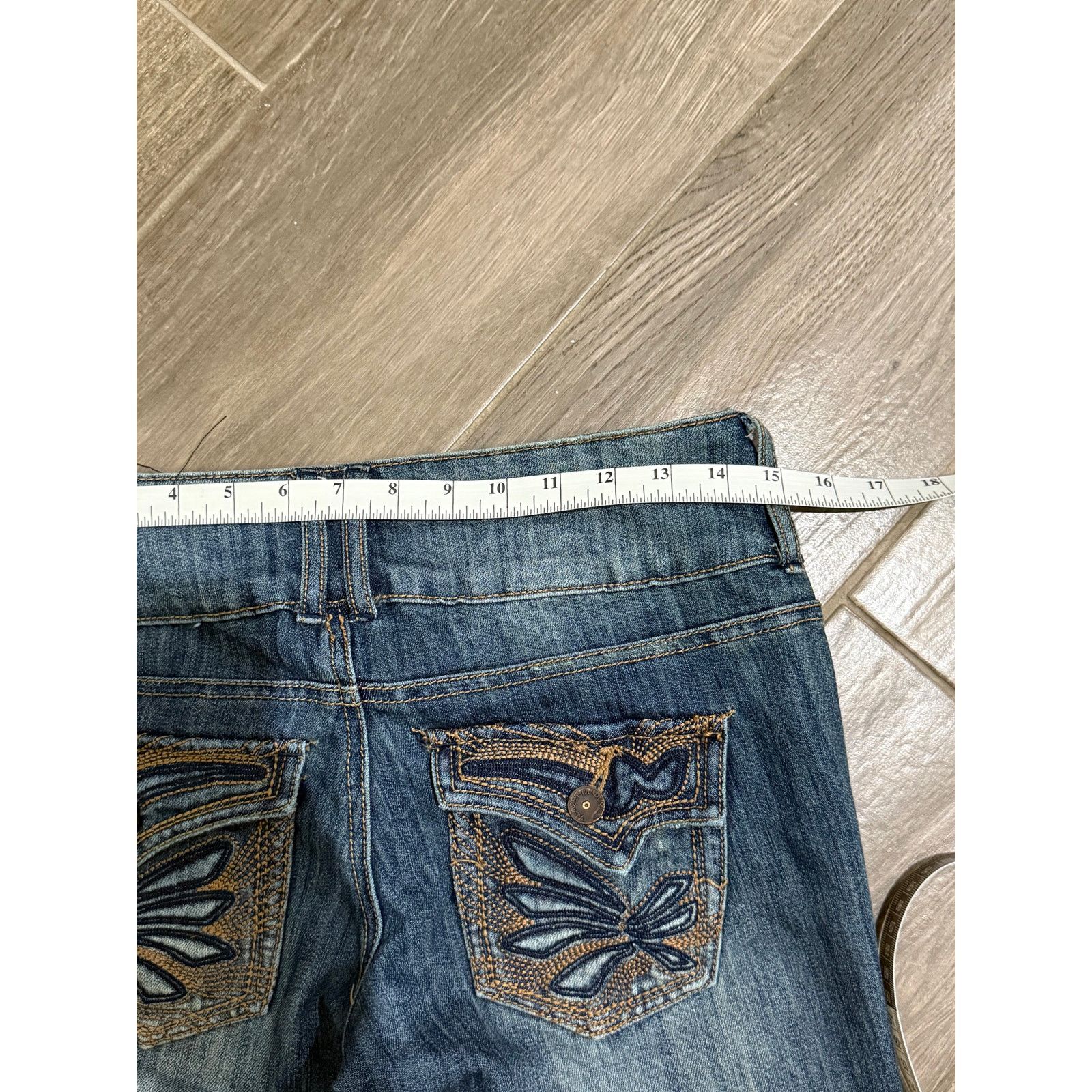 Almost Famous Vintage Y2k Women's ALMOST FAMOUS Flared Low-rise Jeans 7 Size 30" / US 8 / IT 44 - 5 Thumbnail