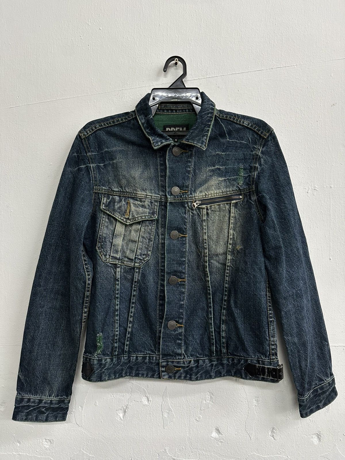 Japanese Brand VTG PPFM Distress Punk Denim Jacket Size US M / EU 48-50 / 2 - 3 Thumbnail