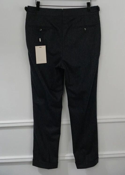 Suitsupply Men Suitsupply Brescia Trousers Flannel Wool Grey UK/US36S Size 36S - 2 Thumbnail