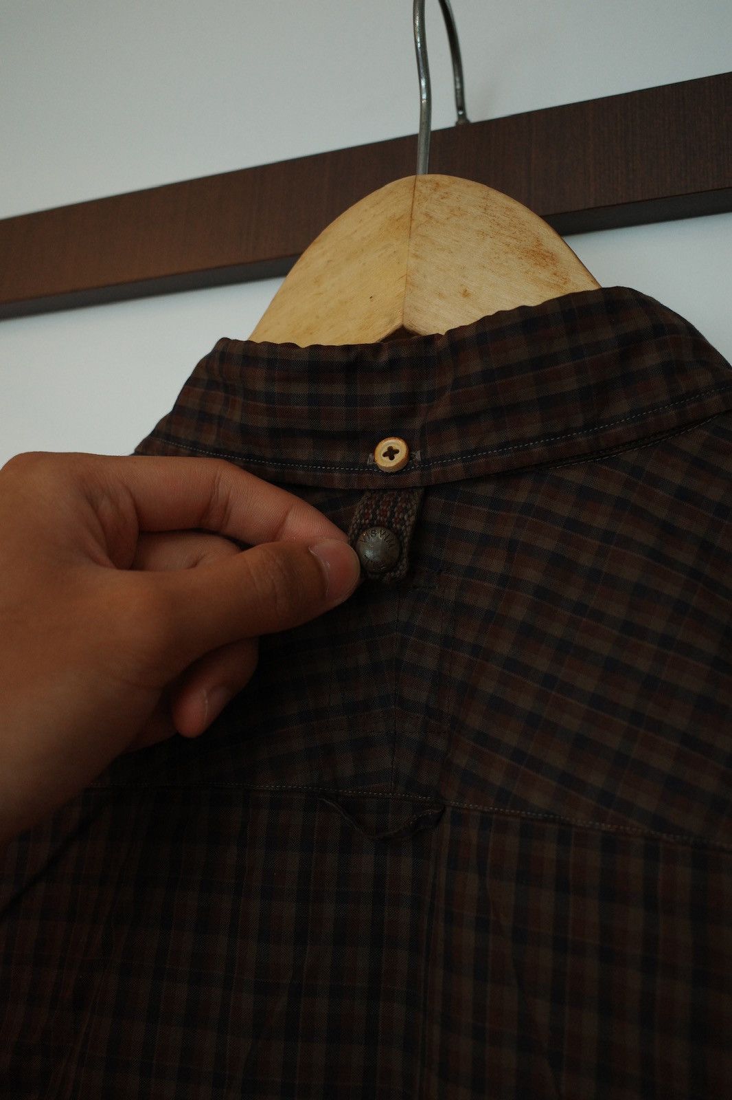 Visvim Visvim ICT V+V B.D. Check L/S Dk. Mud Shirt Size US M / EU 48-50 / 2 - 6 Thumbnail