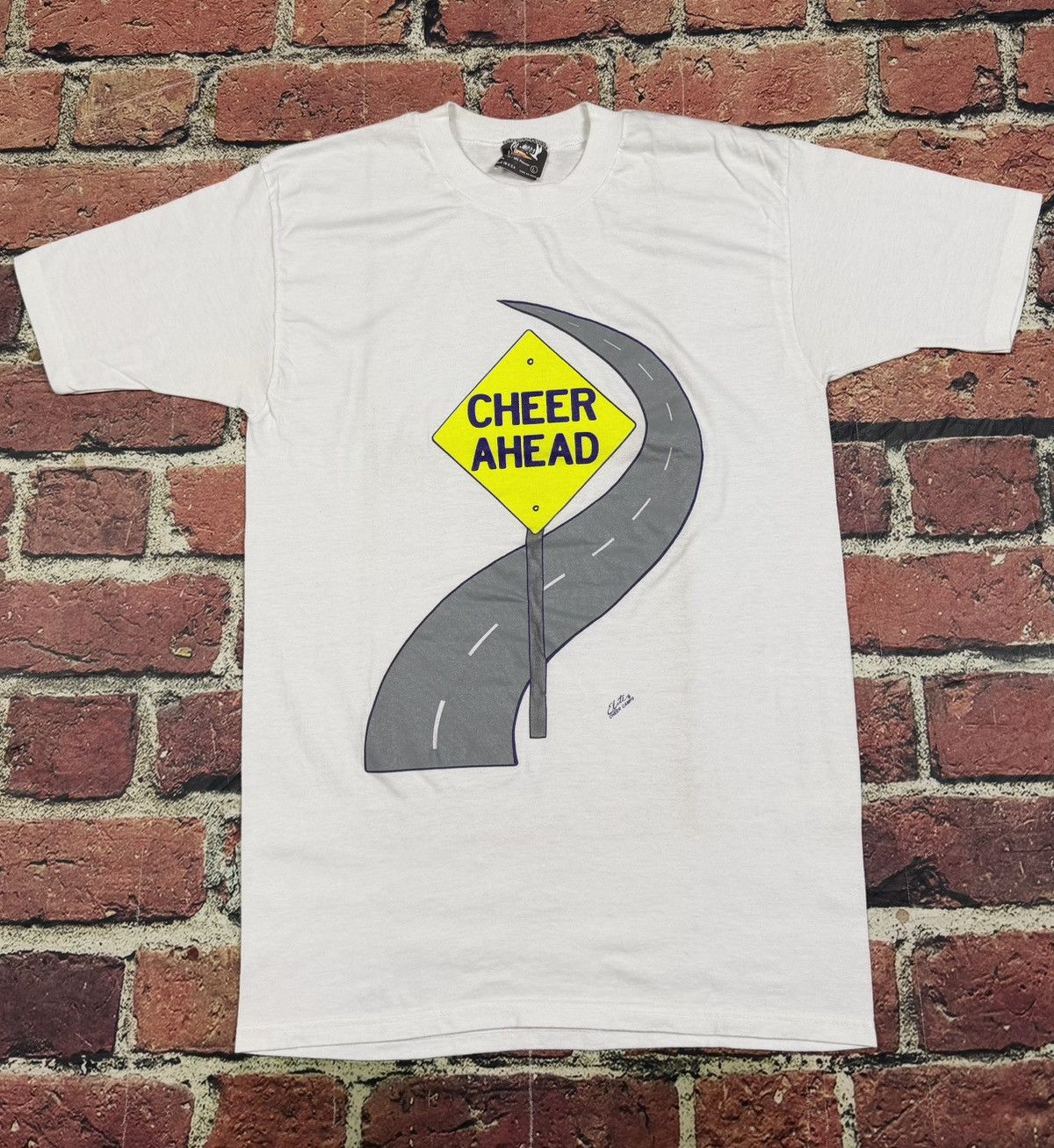 Other Vintage 90s Cheerleader T Shirt Single Stitch Cheer Ahead Size US L / EU 52-54 / 3 - 1 Thumbnail