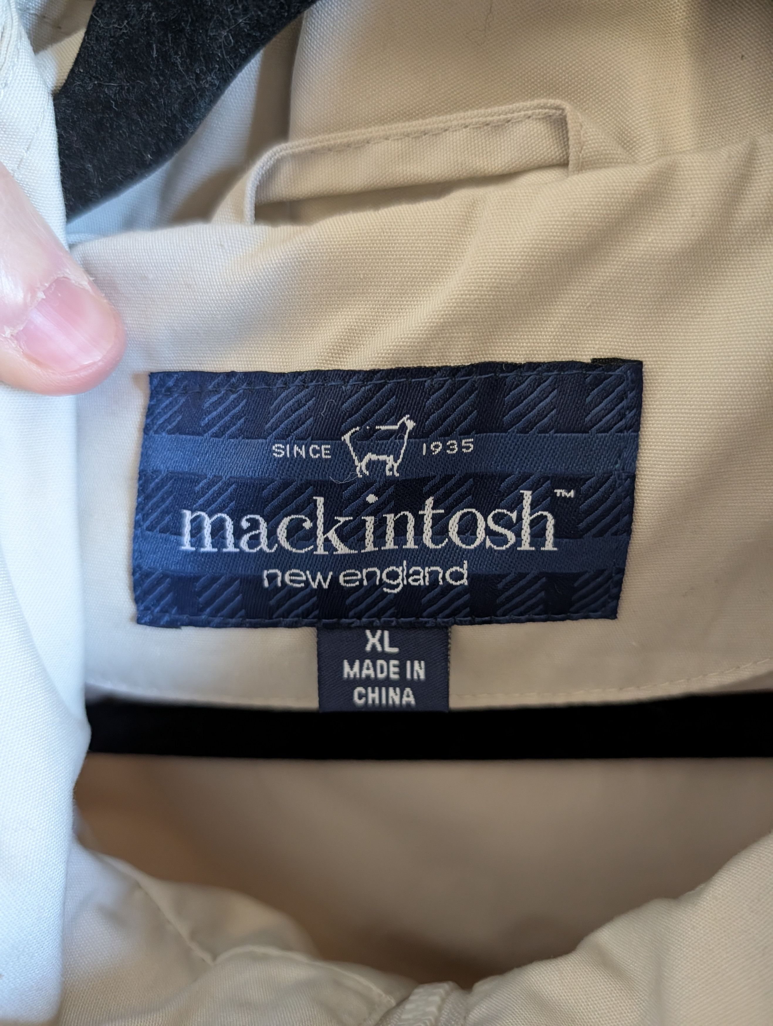 Mackintosh Iconic khaki zip-up snap button removable hood coat Size XL / US 12-14 / IT 48-50 - 11 Thumbnail
