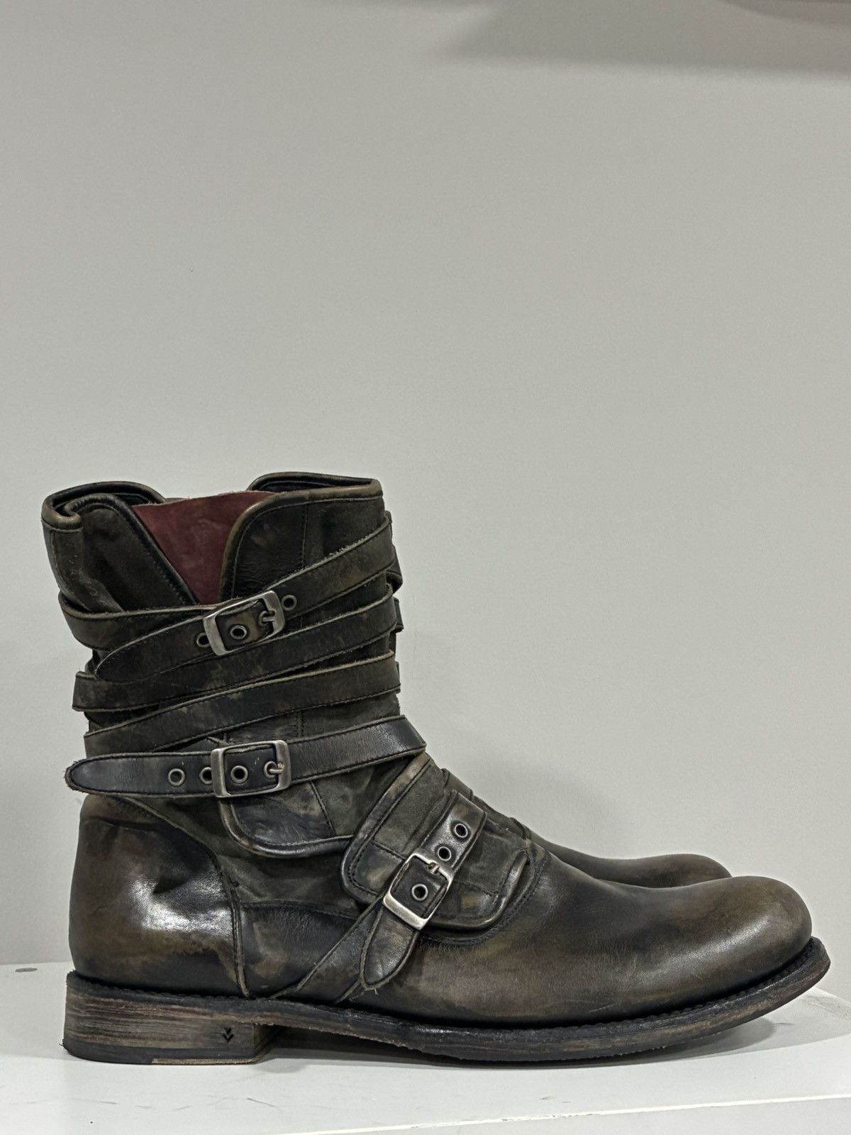 John Varvatos Triple buckle engineer boot 13 Size US 13 / EU 46 - 15 Thumbnail