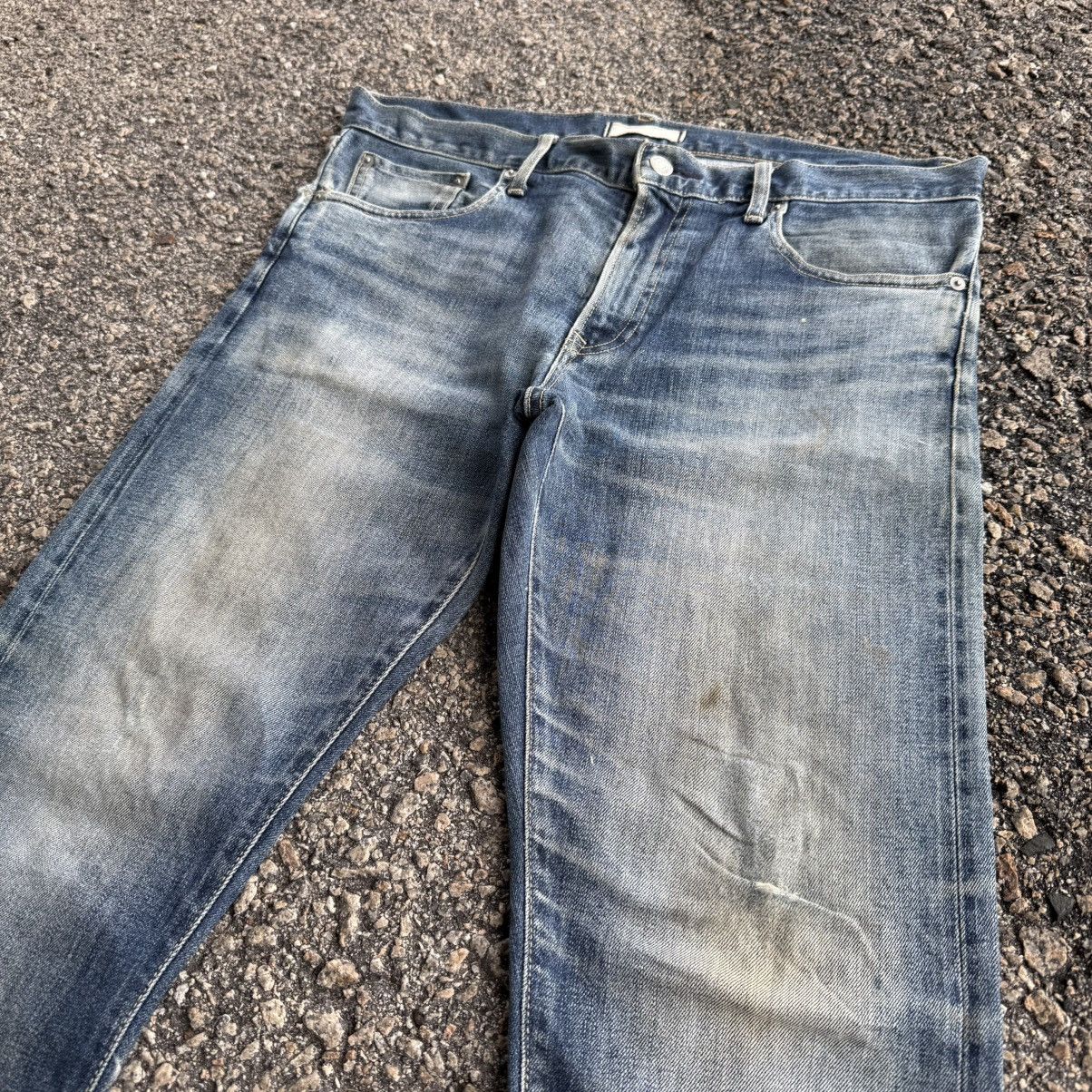 Jean VINTAGE JAPAN SELVEGE DENIM SLIM FADED RIPPEP JEAN PANTS Size US 35 - 4 Thumbnail