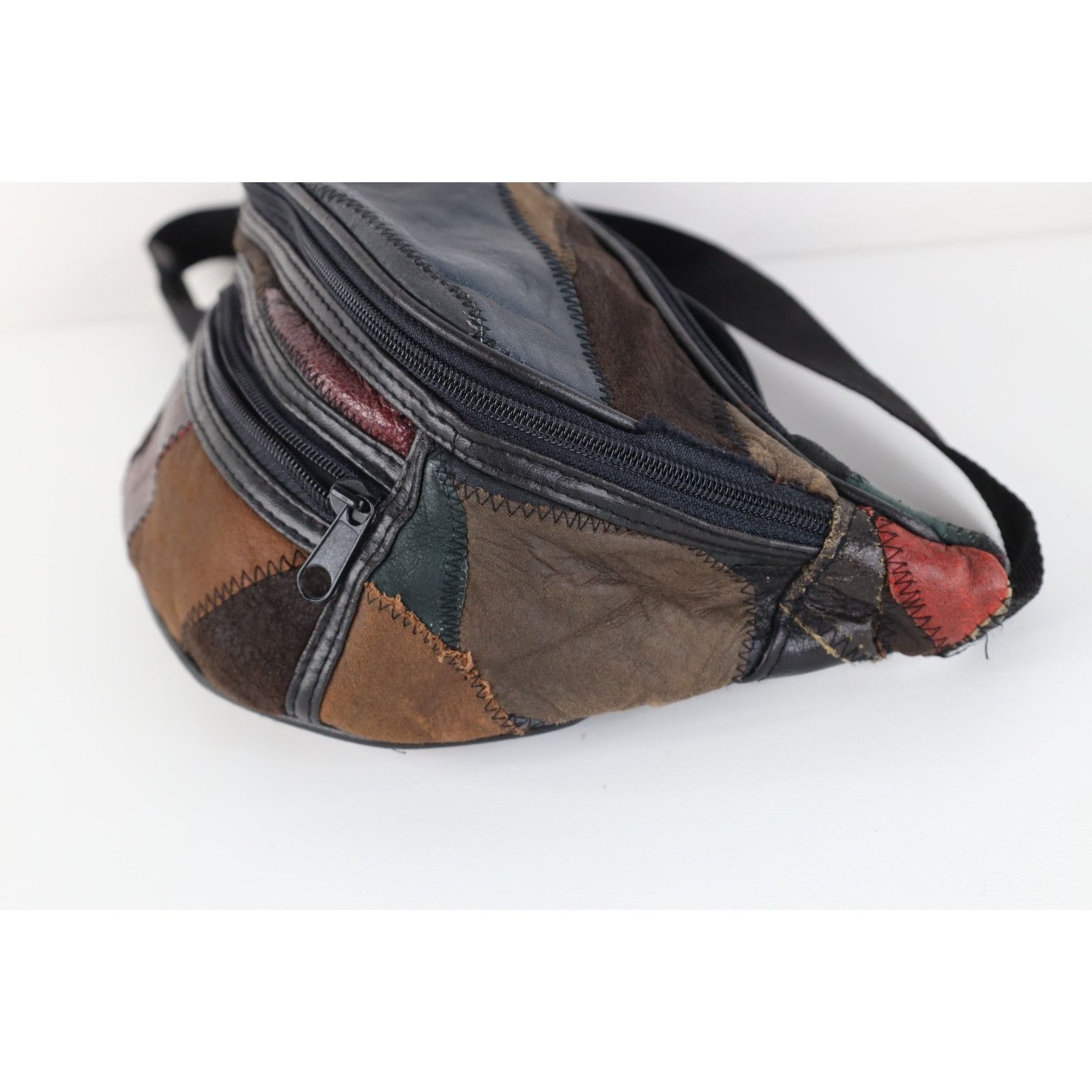 Vintage Vintage 90s Streetwear Distressed Suede Leather Fanny Pack Size ONE SIZE - 3 Thumbnail