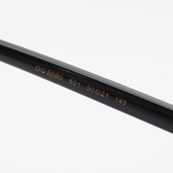 Dolce & Gabbana Dolce & Gabbana DG5090 501 Eyeglasses Round Black 50mm Frame Size ONE SIZE - 9 Thumbnail