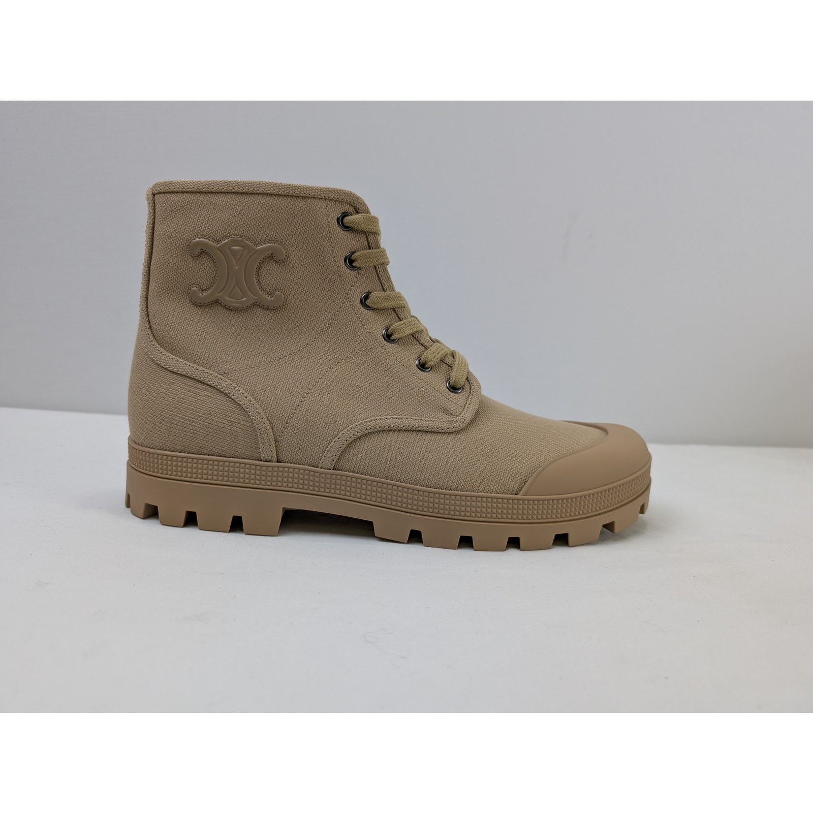 Celine o1rshd1 Patapans Lace-up Boots in Beige Size US 10 / EU 43 - 5 Thumbnail