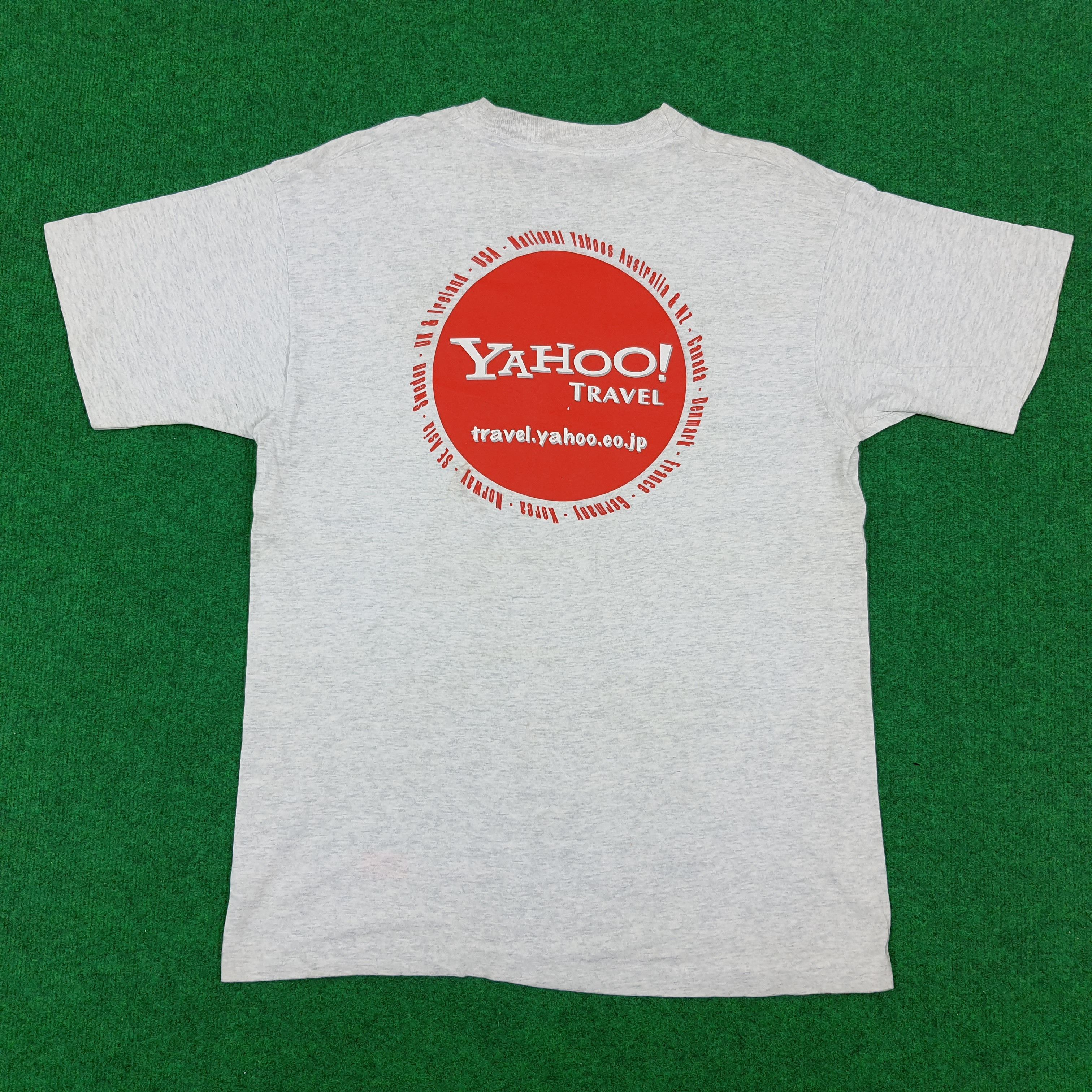 Vintage Vintage Yahoo Travel Service Tshirt Size US L / EU 52-54 / 3 - 1 Thumbnail