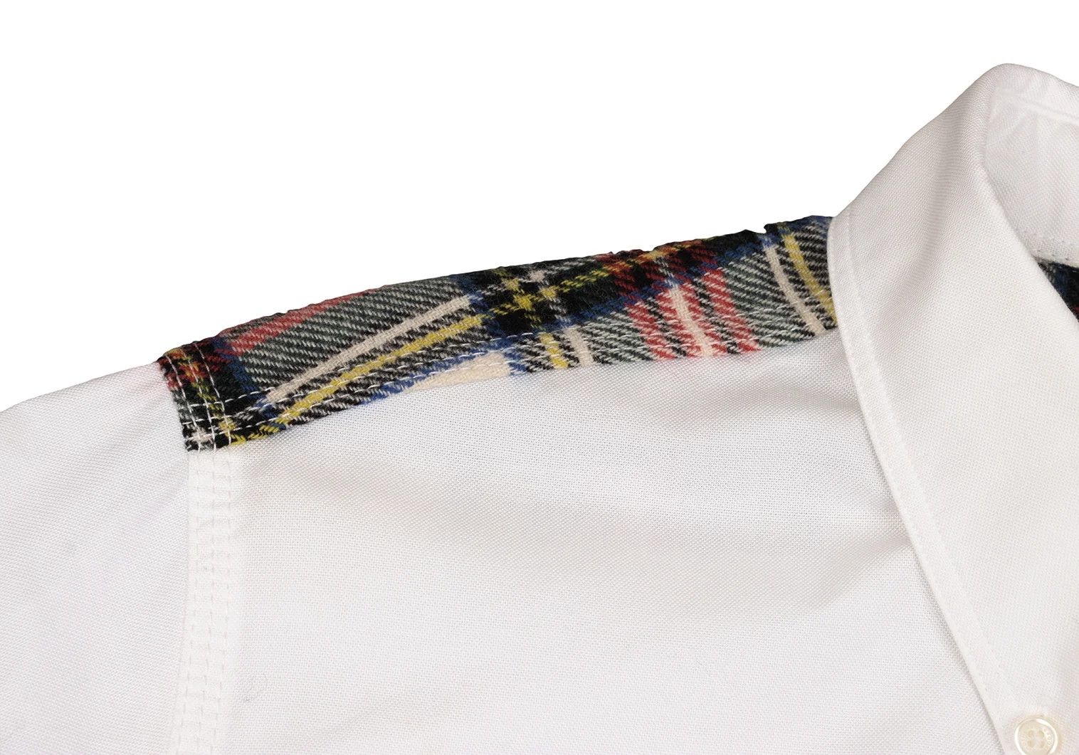 Junya Watanabe Tartan Check Button-Down Shirt in White, Size L Size US L / EU 52-54 / 3 - 6 Thumbnail
