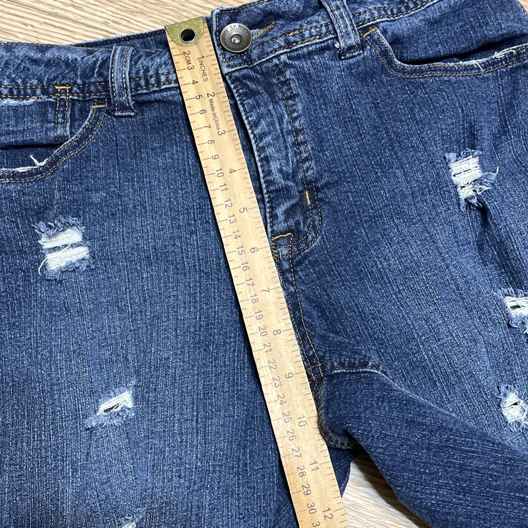 Vintage VINTAGE St John’s Bay Women’s Bermuda Shorts Size 6 Blue Stretch Denim Size 28" / US 6 / IT 42 - 6 Thumbnail