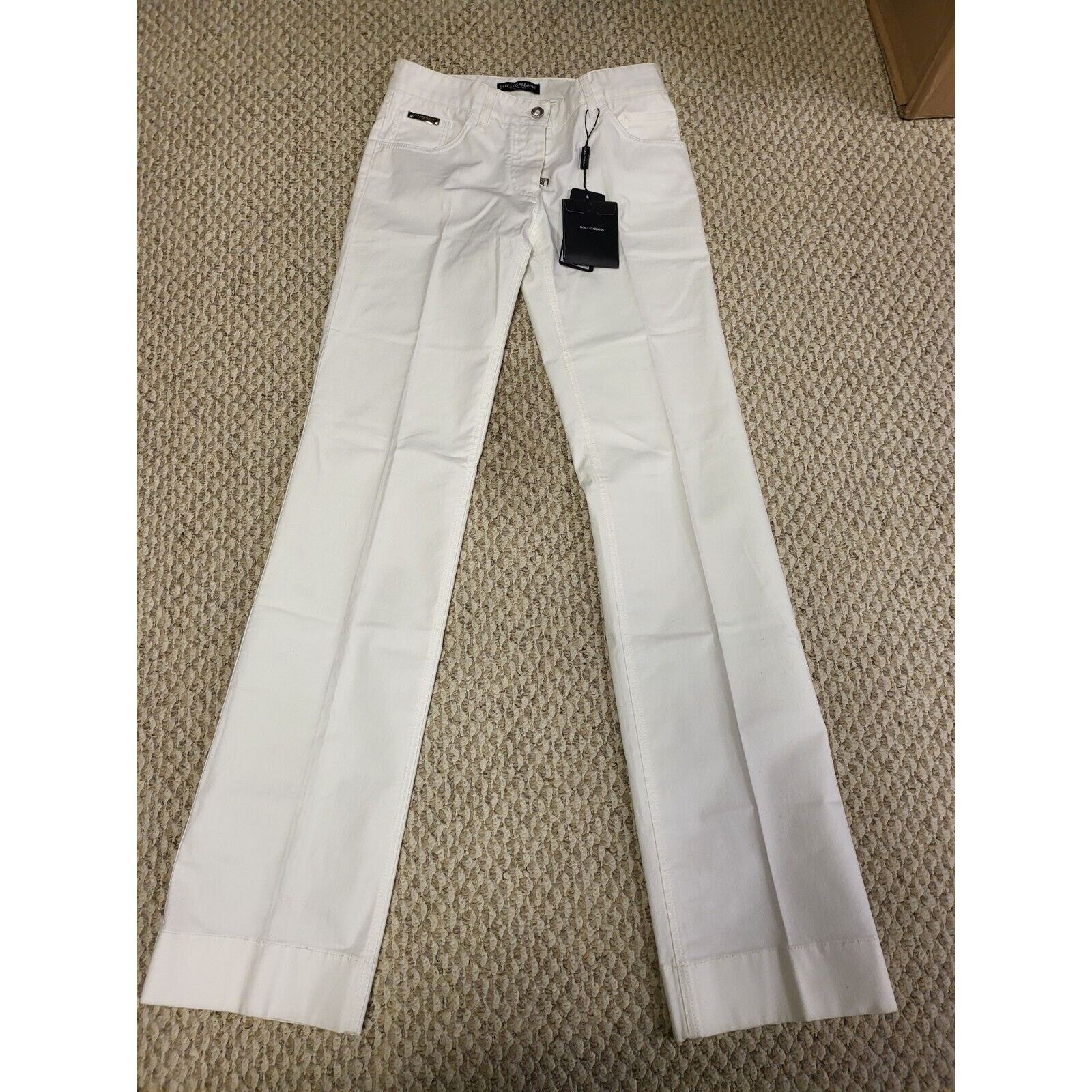 Dolce & Gabbana dolce gabbana womens size 40 white jeans / Pants Size 40" / US 18 - 1 Thumbnail