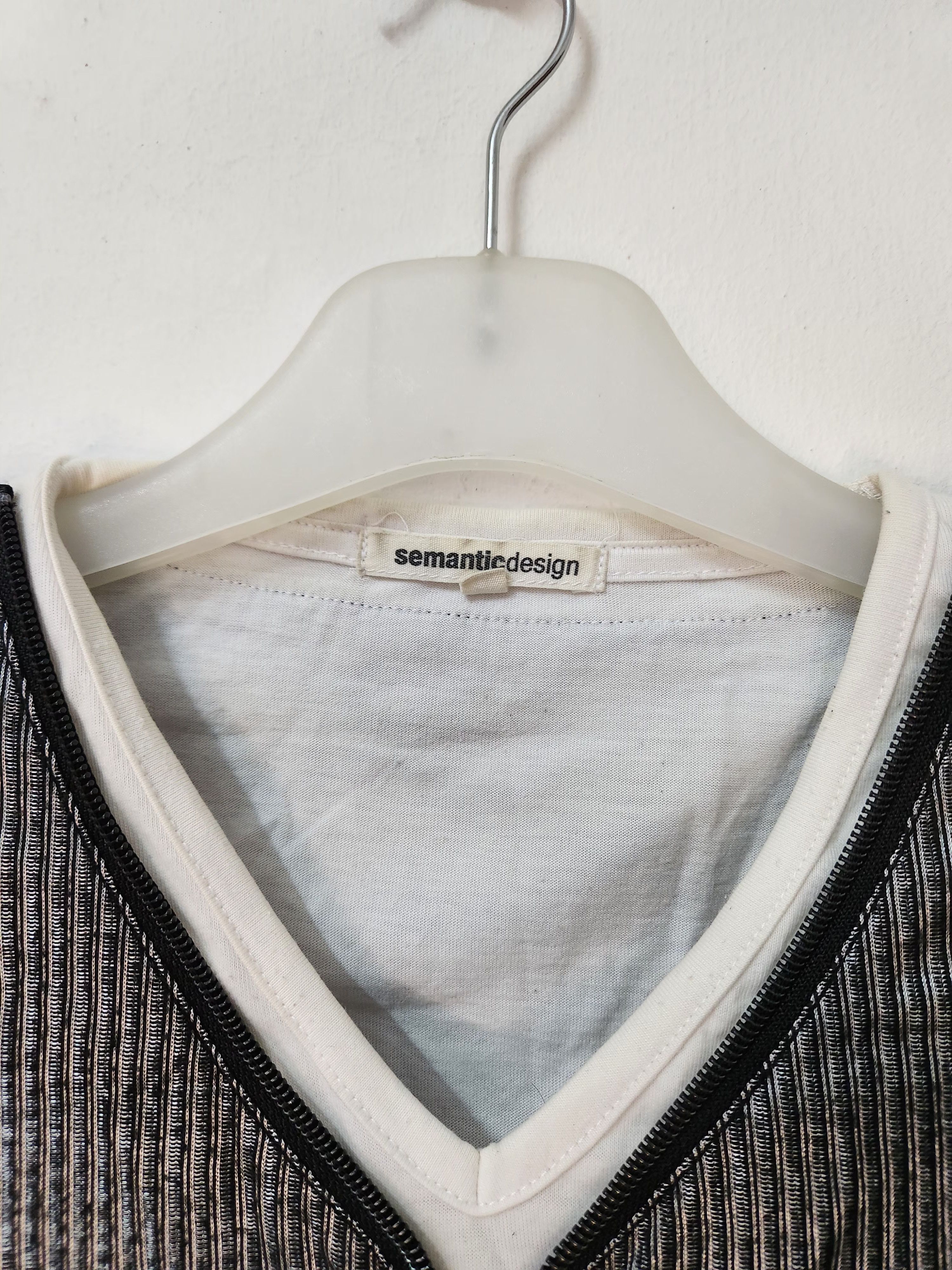semanticdesign Semantic Design Punk Half Zipper Tee Size US M / EU 48-50 / 2 - 3 Thumbnail