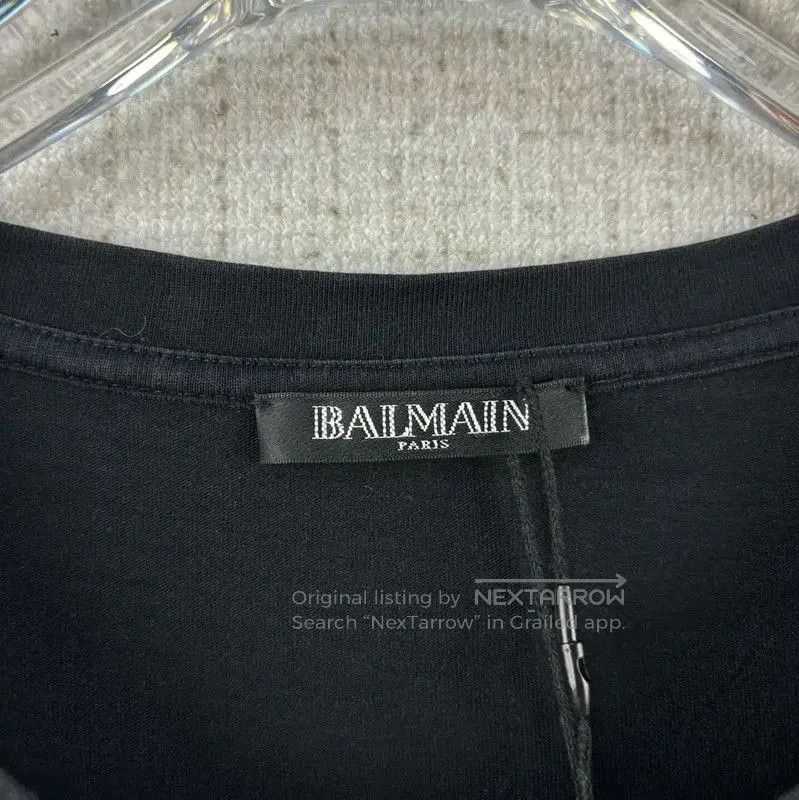 Balmain Balmain Black Cotton Graphic T-Shirt . Size US L / EU 52-54 / 3 - 4 Thumbnail