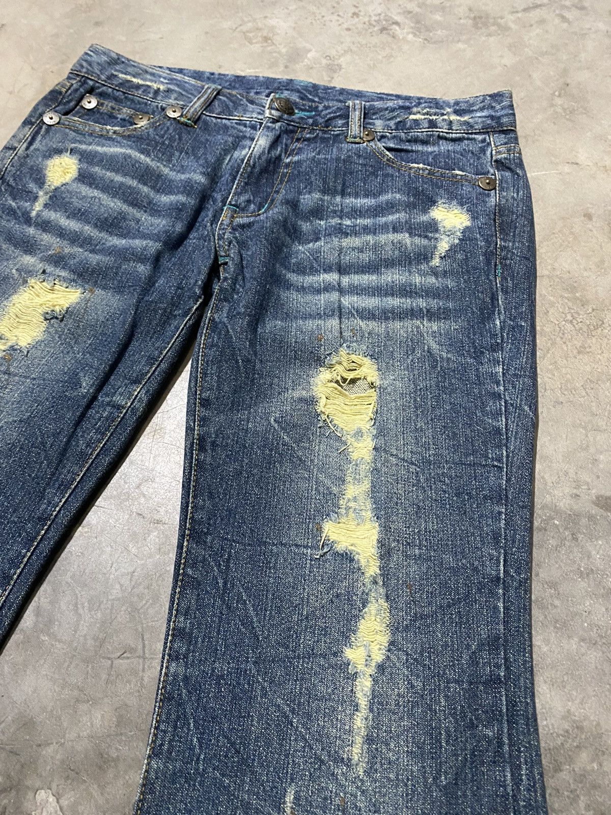 Hysteric Glamour × If Six Was Nine × Japanese Brand Flare Jeans Japan Grunge Denim p71 Size US 30 / EU 46 - 6 Thumbnail