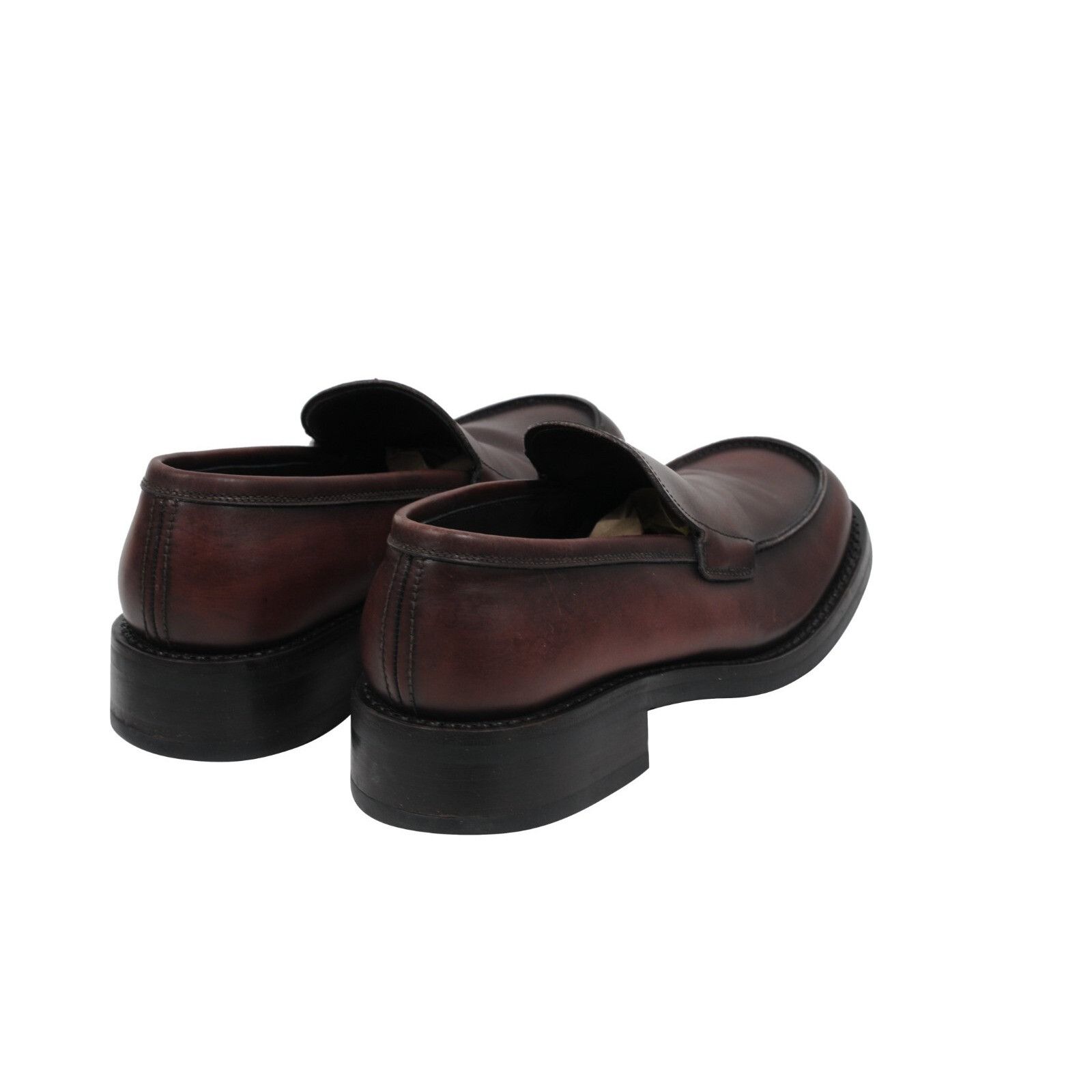 Prada Brown Leather Vintage Loafers - 01739 Size US 7 / EU 40 - 7 Thumbnail