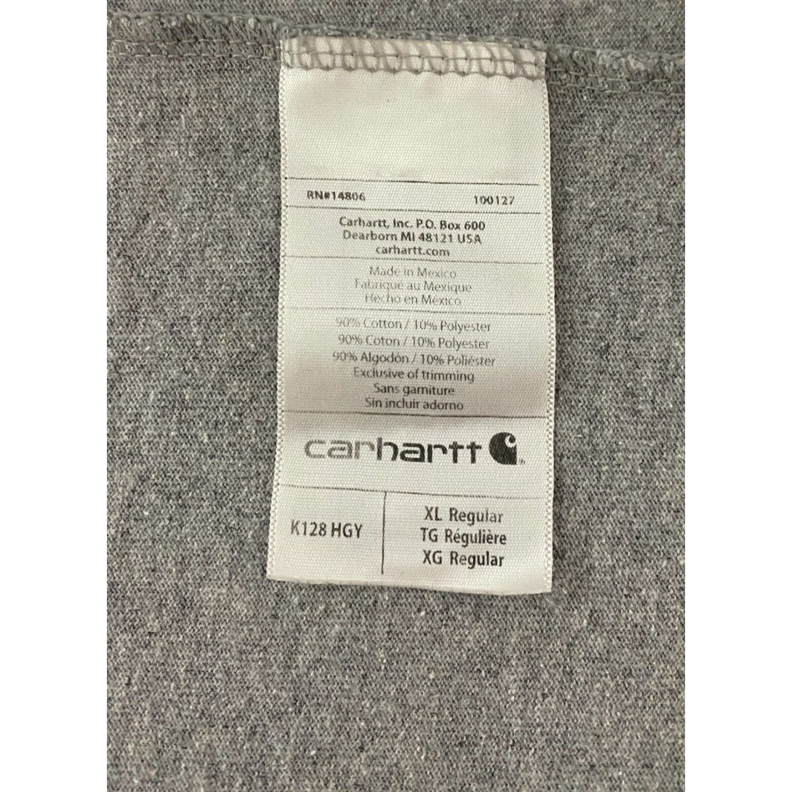 Carhartt VINTAGE Carhartt Shirt Mens XL Gray Loose Fit Heavyweight Long Sleeve Pocket Henley K128 Size US XL / EU 56 / 4 - 5 Thumbnail