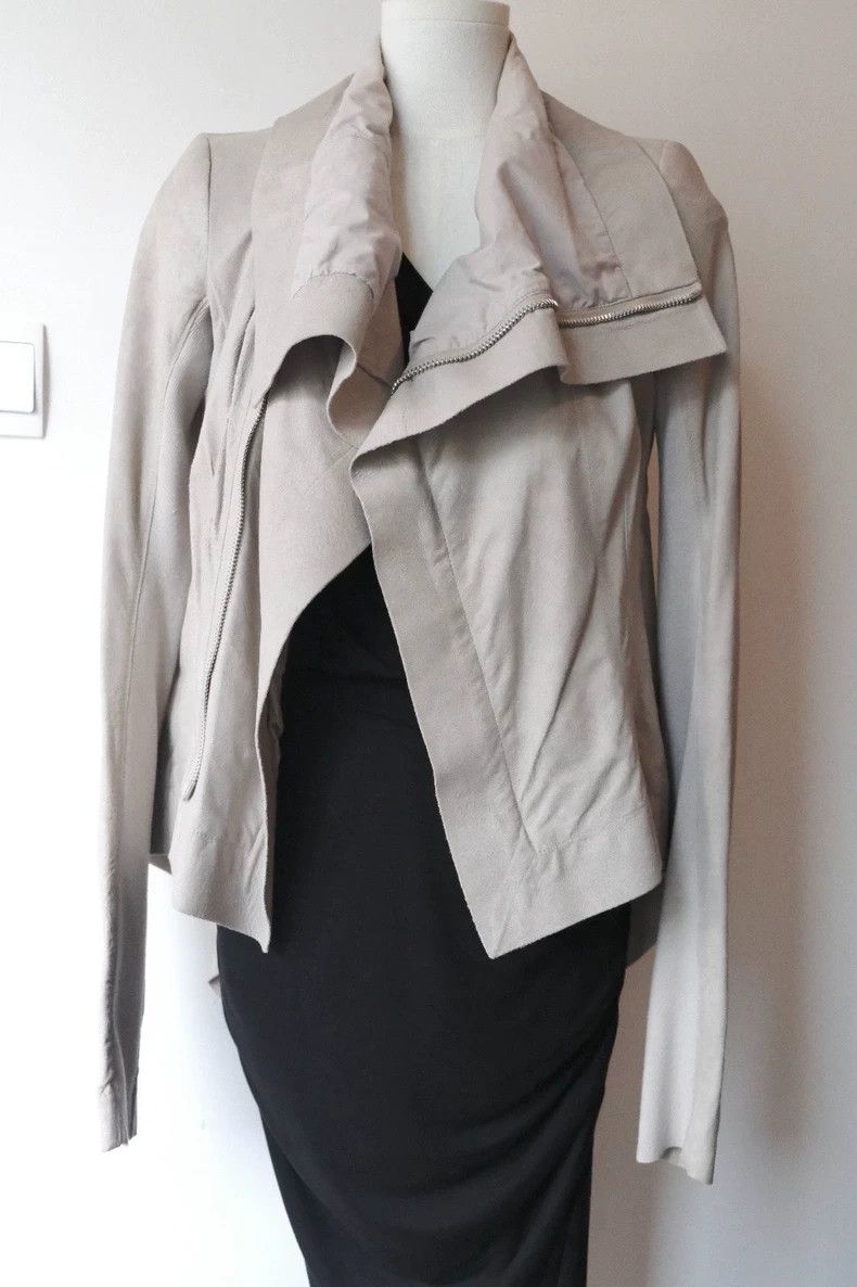 Rick Owens Rick Owens Swallow-tailed naska leather jacket in sheepski Size S / US 4 / IT 40 - 3 Thumbnail