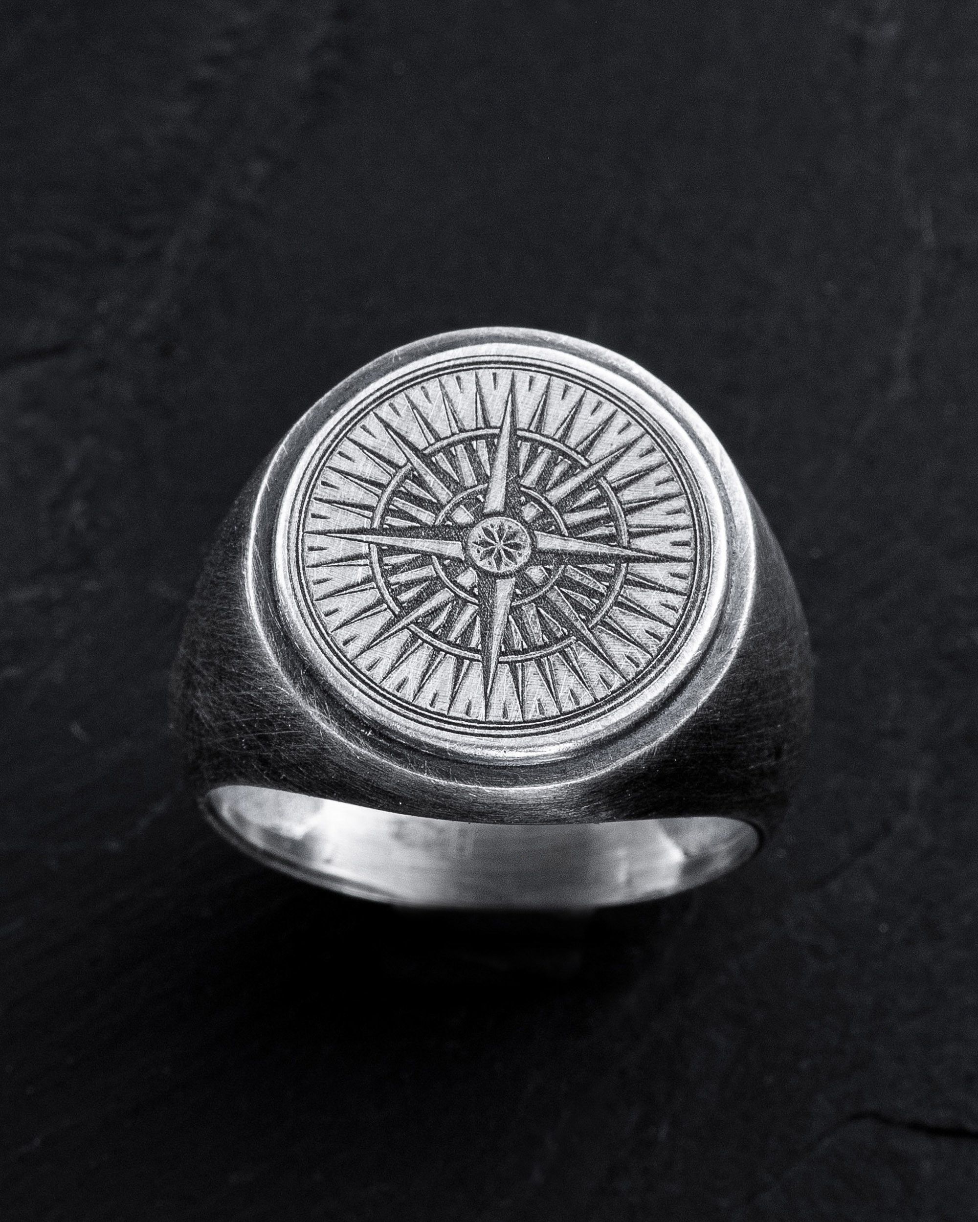 Jewelry Silver ring COMPASS ROSE Size ONE SIZE - 1 Thumbnail