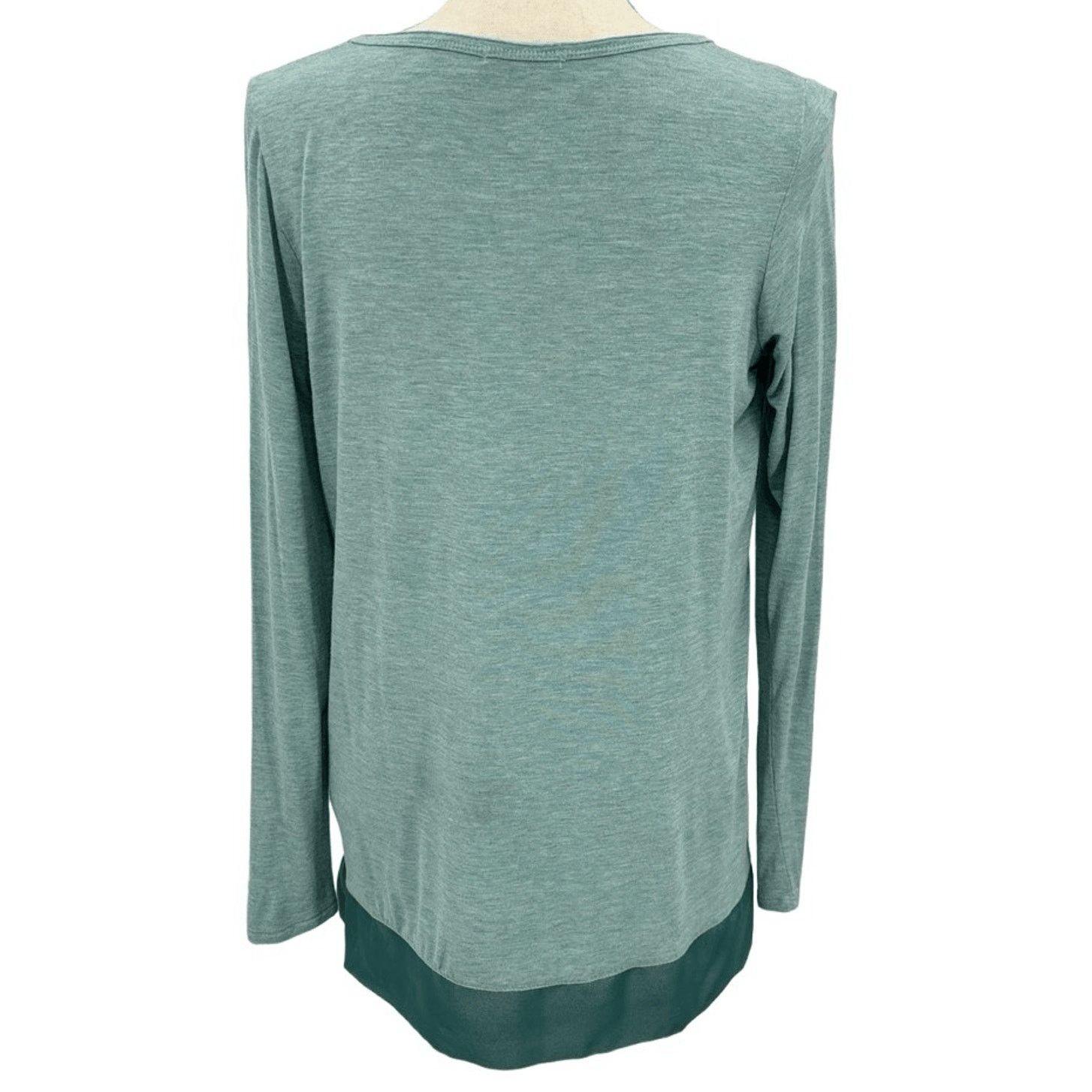 Other Bordeaux Green Asymmetrical Hem Lumi Long Sleeve Small Size S / US 4 / IT 40 - 2 Thumbnail